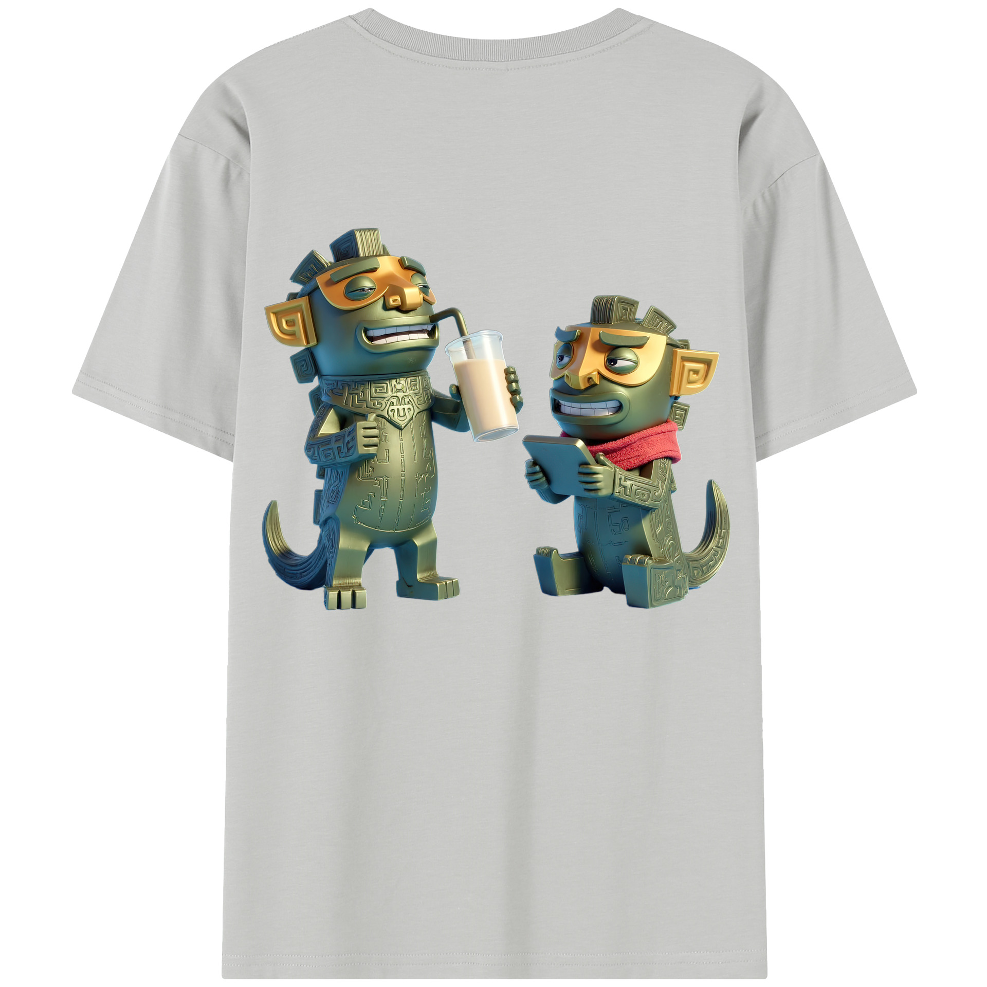 （画像用） Ne Zha 2 ナタ 魔童の大暴れ レディース半袖Tシャツ(バックプリント)