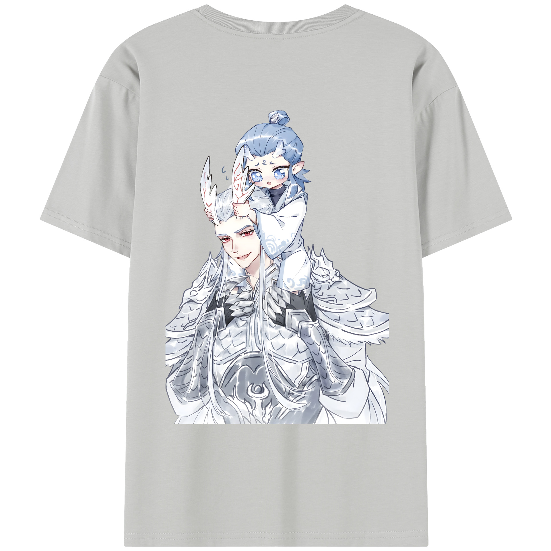 （画像用） Ne Zha 2 ナタ 魔童の大暴れ レディース半袖Tシャツ(バックプリント)