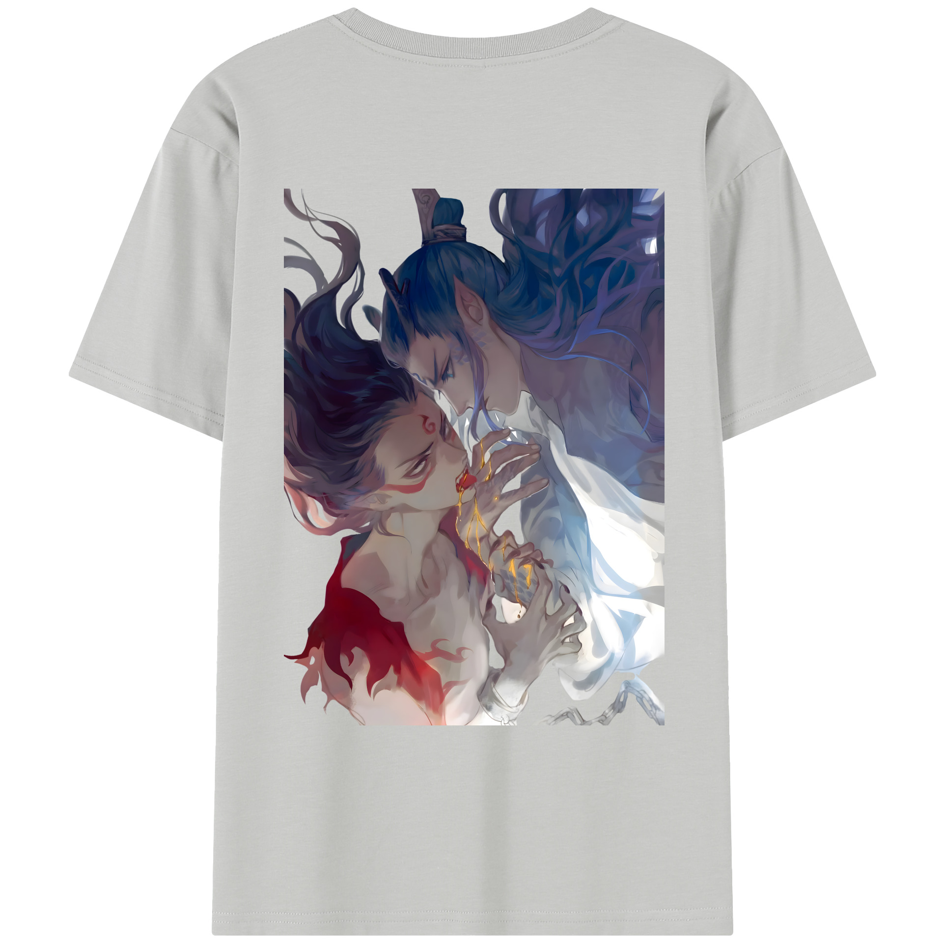 （画像用） Ne Zha 2 ナタ 魔童の大暴れ レディース半袖Tシャツ(バックプリント)