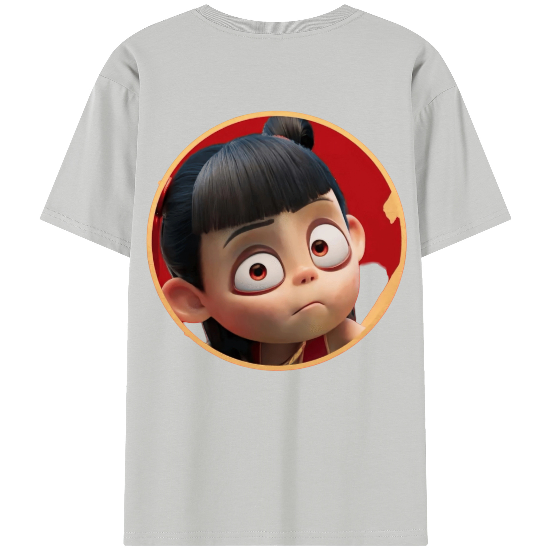 （画像用） Ne Zha 2 ナタ 魔童の大暴れ レディース半袖Tシャツ(バックプリント)