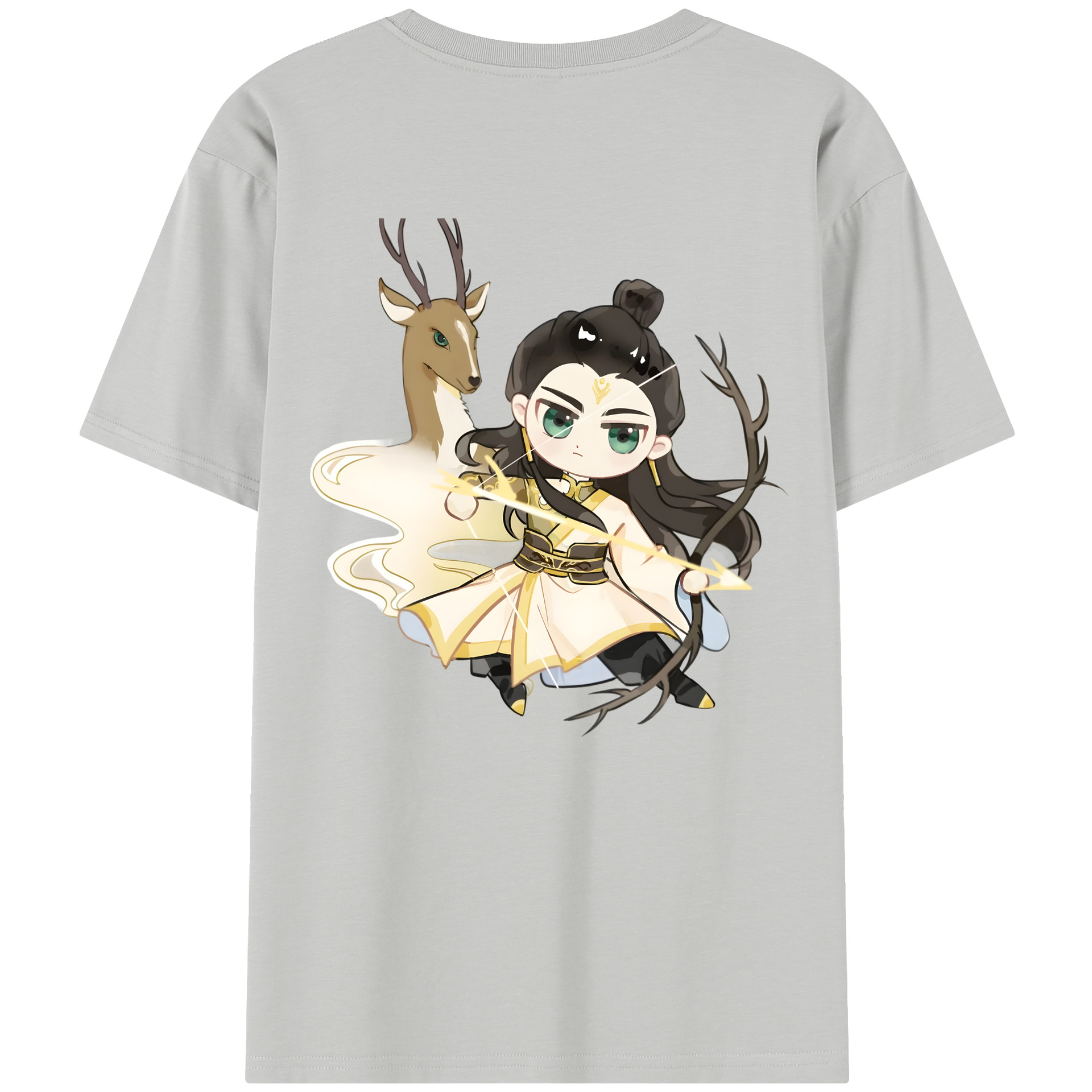 （画像用） Ne Zha 2 ナタ 魔童の大暴れ レディース半袖Tシャツ(バックプリント)