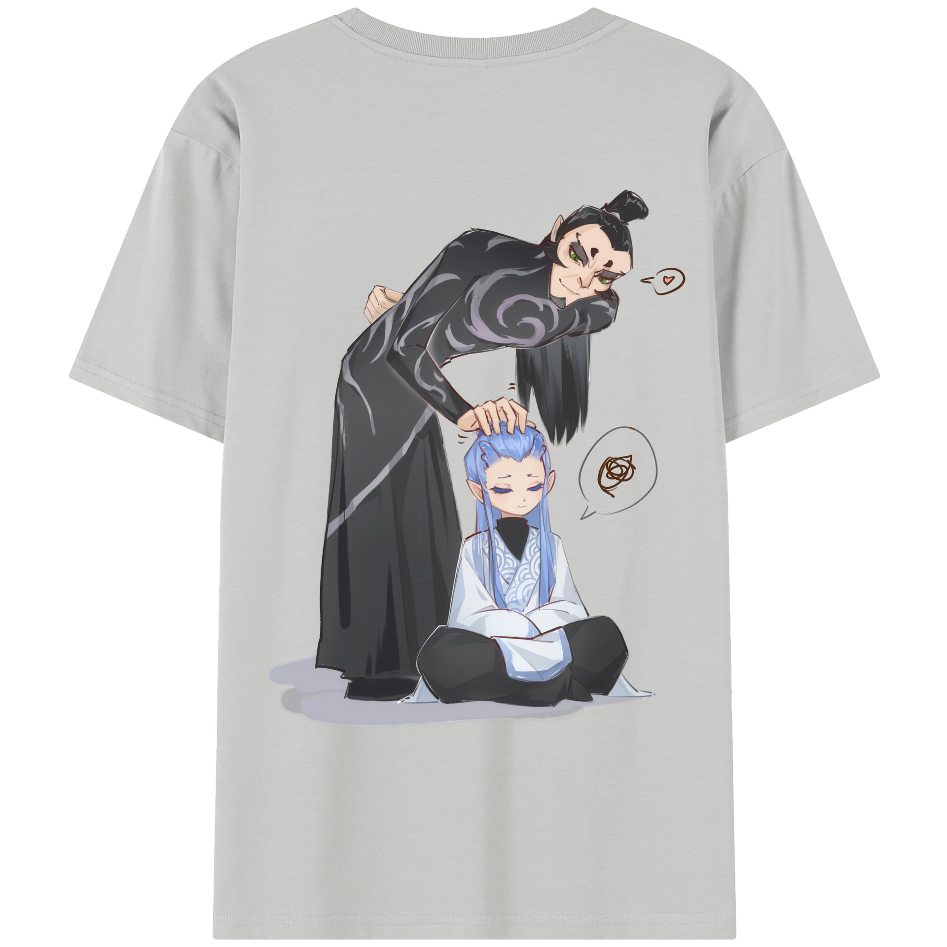 （画像用） Ne Zha 2 ナタ 魔童の大暴れ レディース半袖Tシャツ(バックプリント)