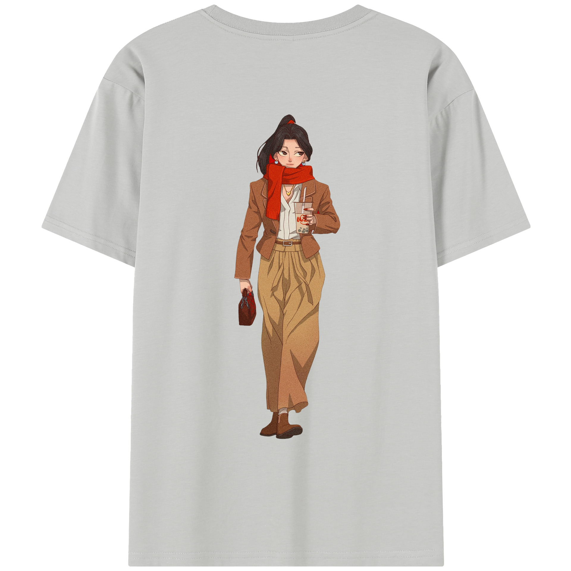 （画像用） Ne Zha 2 ナタ 魔童の大暴れ レディース半袖Tシャツ(バックプリント)