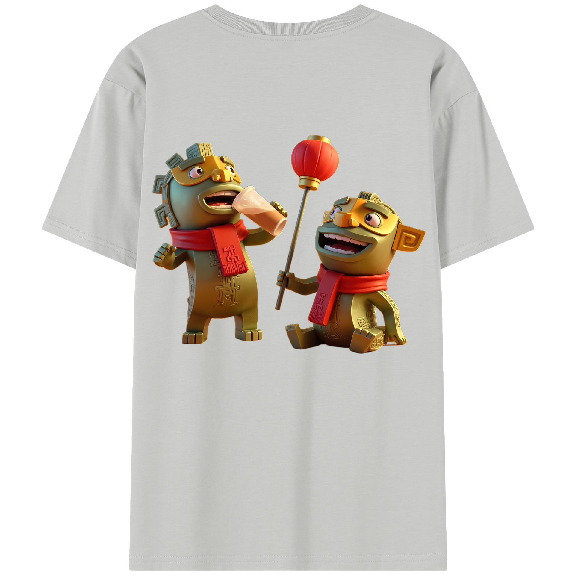 （画像用） Ne Zha 2 ナタ 魔童の大暴れ レディース半袖Tシャツ(バックプリント)