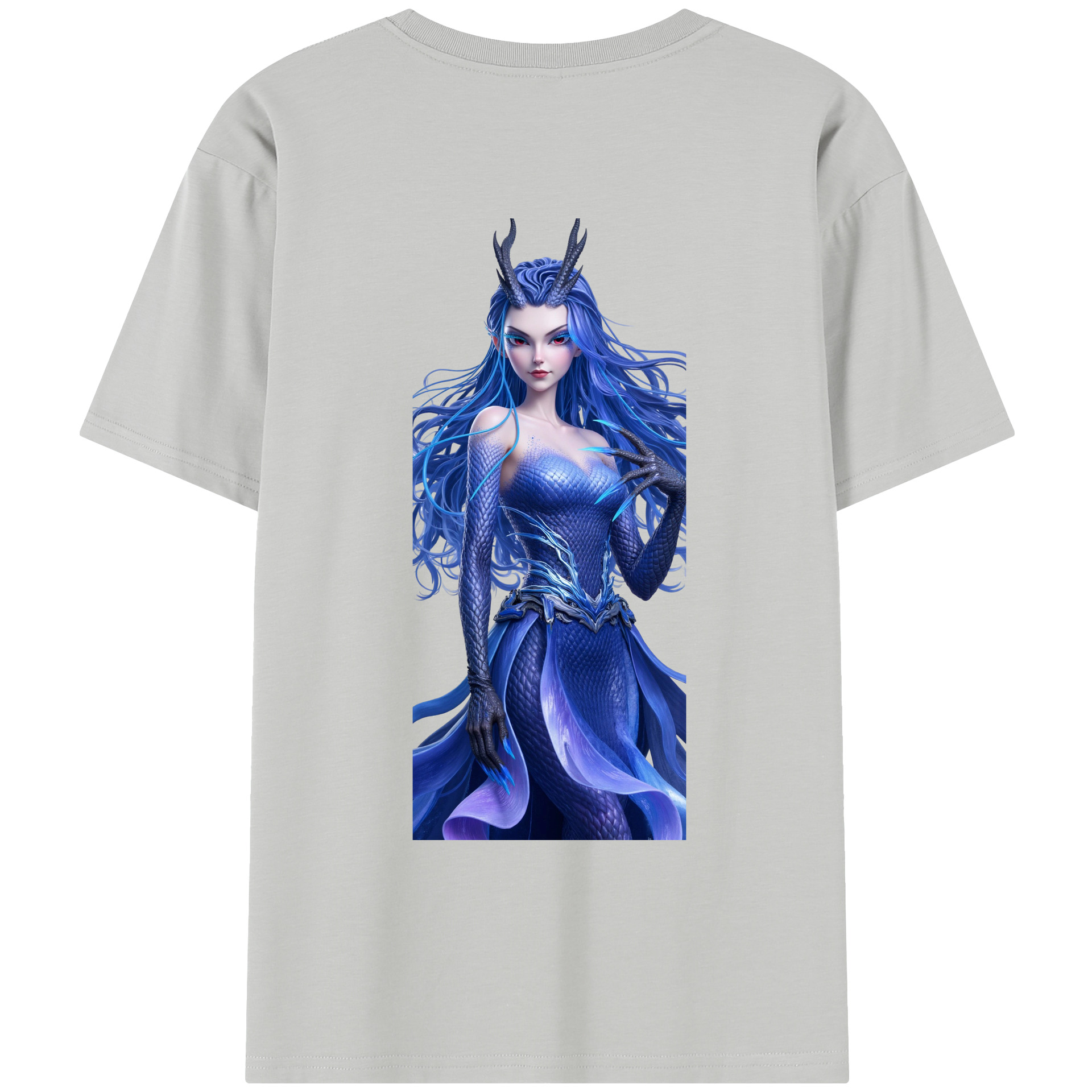（画像用） Ne Zha 2 ナタ 魔童の大暴れ レディース半袖Tシャツ(バックプリント)
