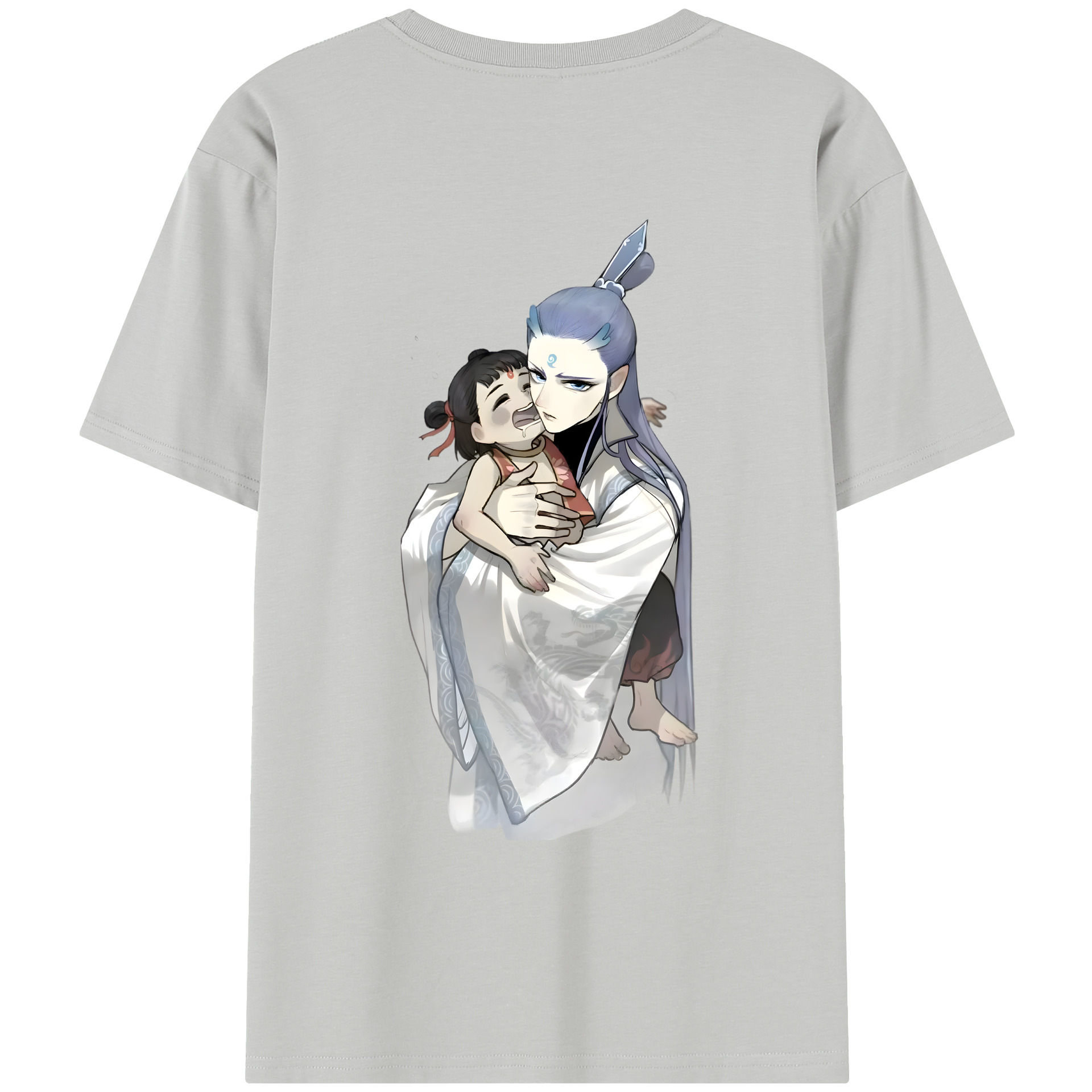 （画像用） Ne Zha 2 ナタ 魔童の大暴れ レディース半袖Tシャツ(バックプリント)
