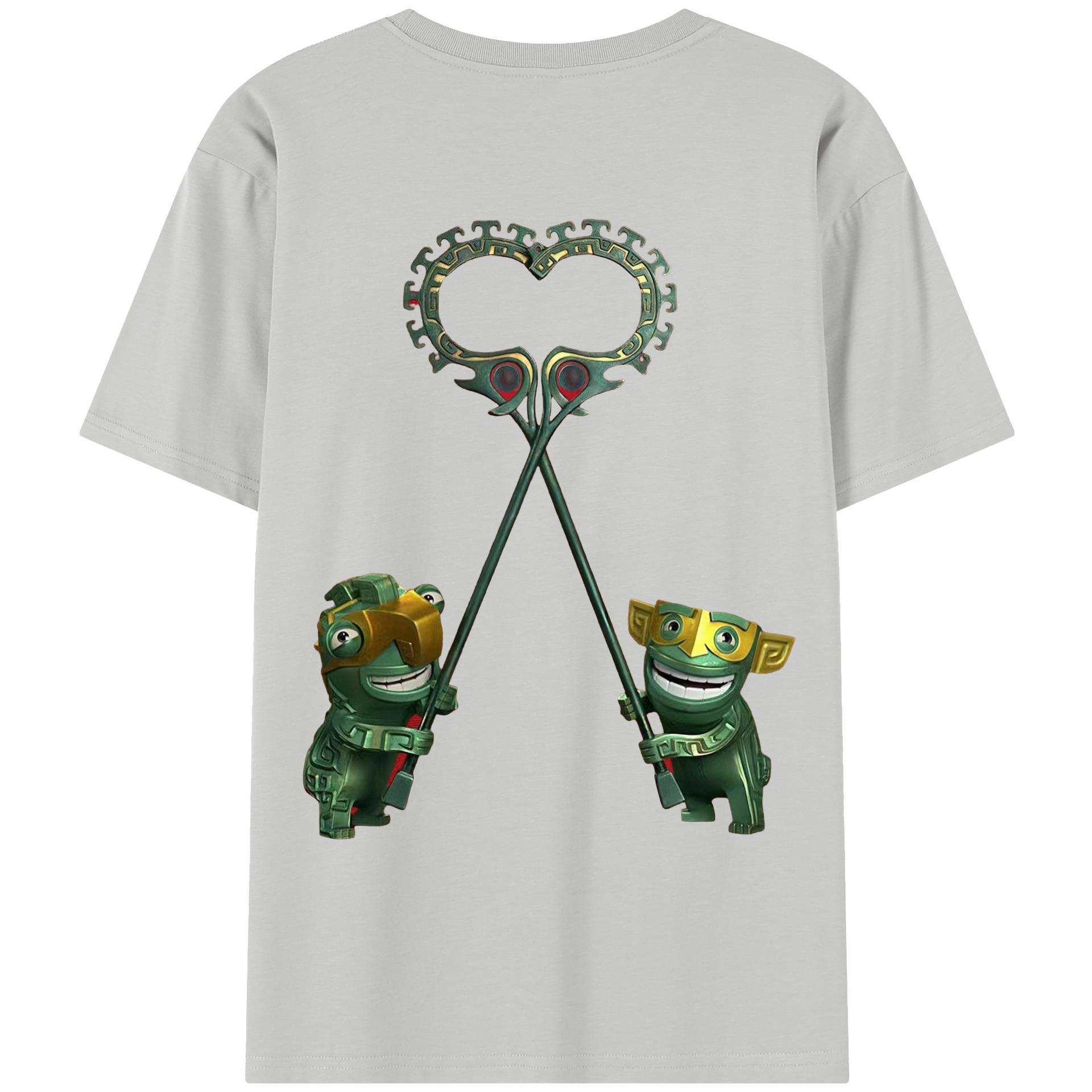 （画像用） Ne Zha 2 ナタ 魔童の大暴れ レディース半袖Tシャツ(バックプリント)