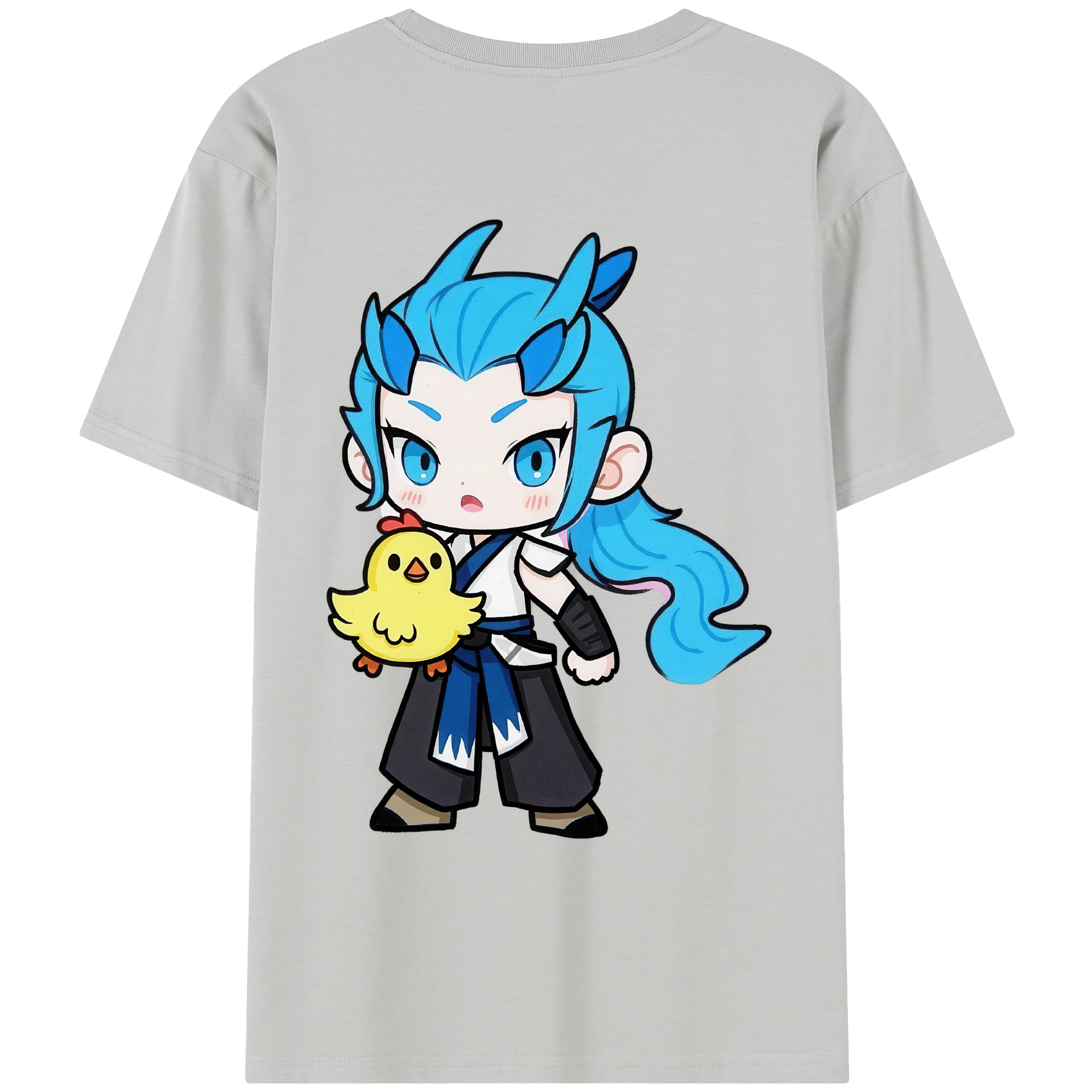 （画像用） Ne Zha 2 ナタ 魔童の大暴れ レディース半袖Tシャツ(バックプリント)