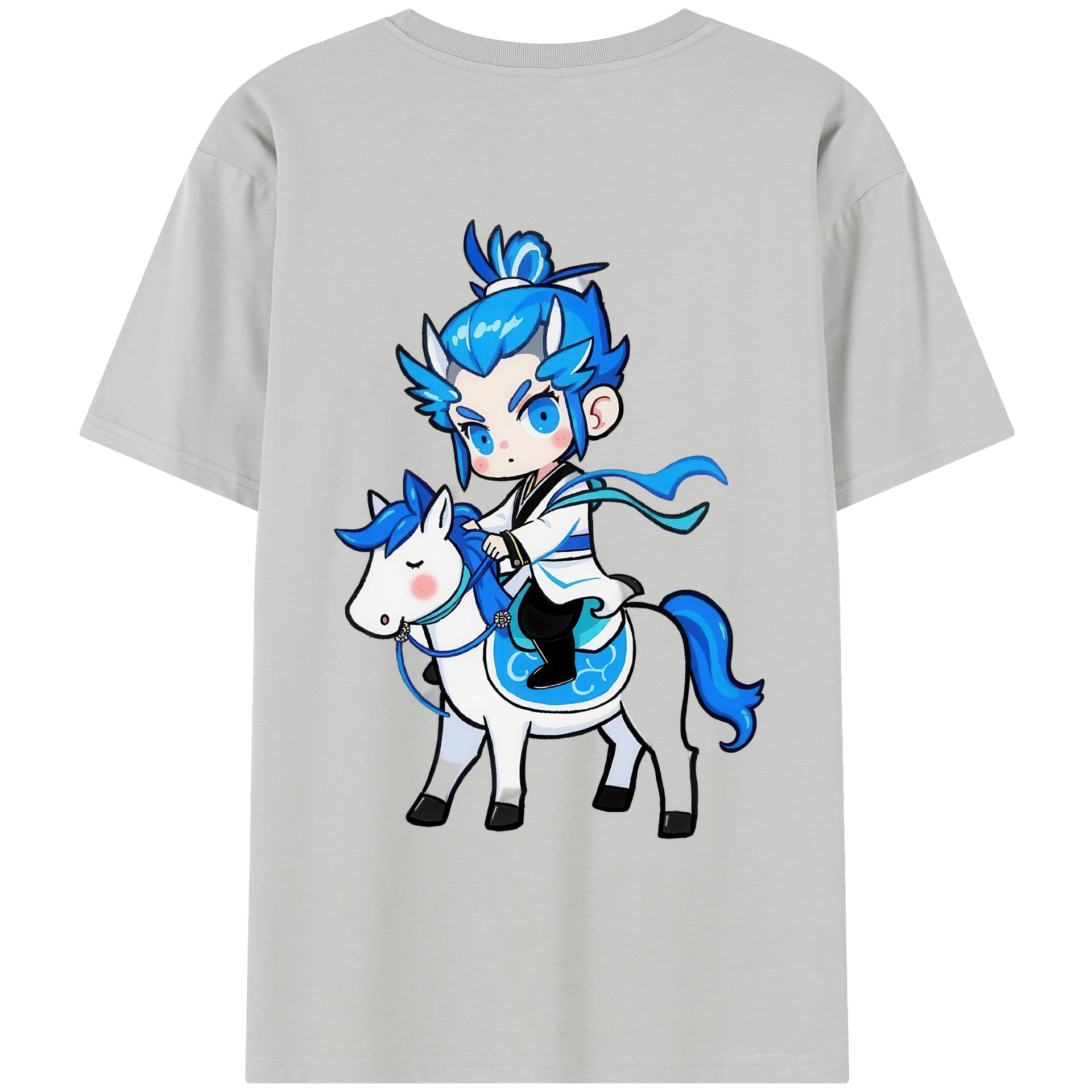 （画像用） Ne Zha 2 ナタ 魔童の大暴れ レディース半袖Tシャツ(バックプリント)