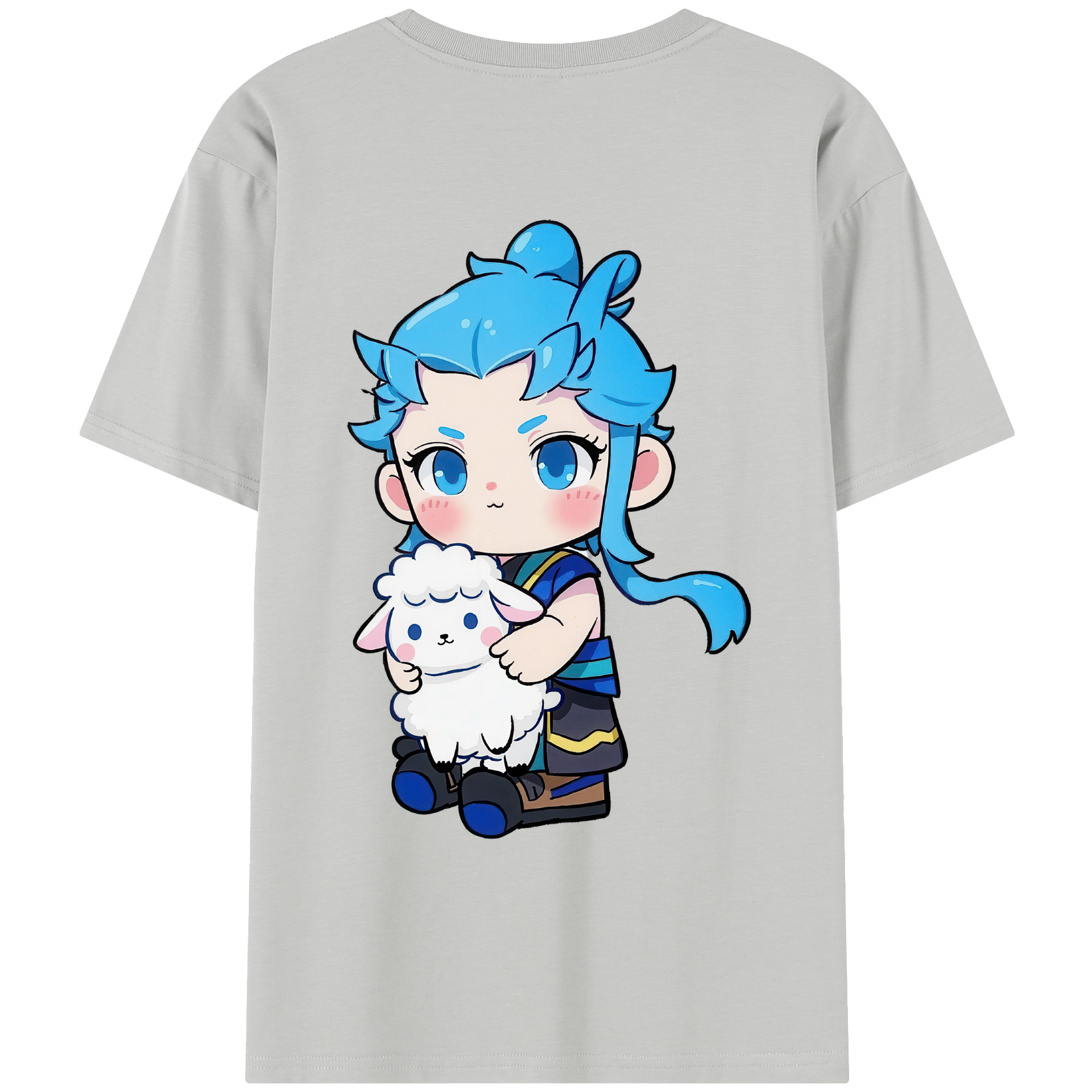 （画像用） Ne Zha 2 ナタ 魔童の大暴れ レディース半袖Tシャツ(バックプリント)