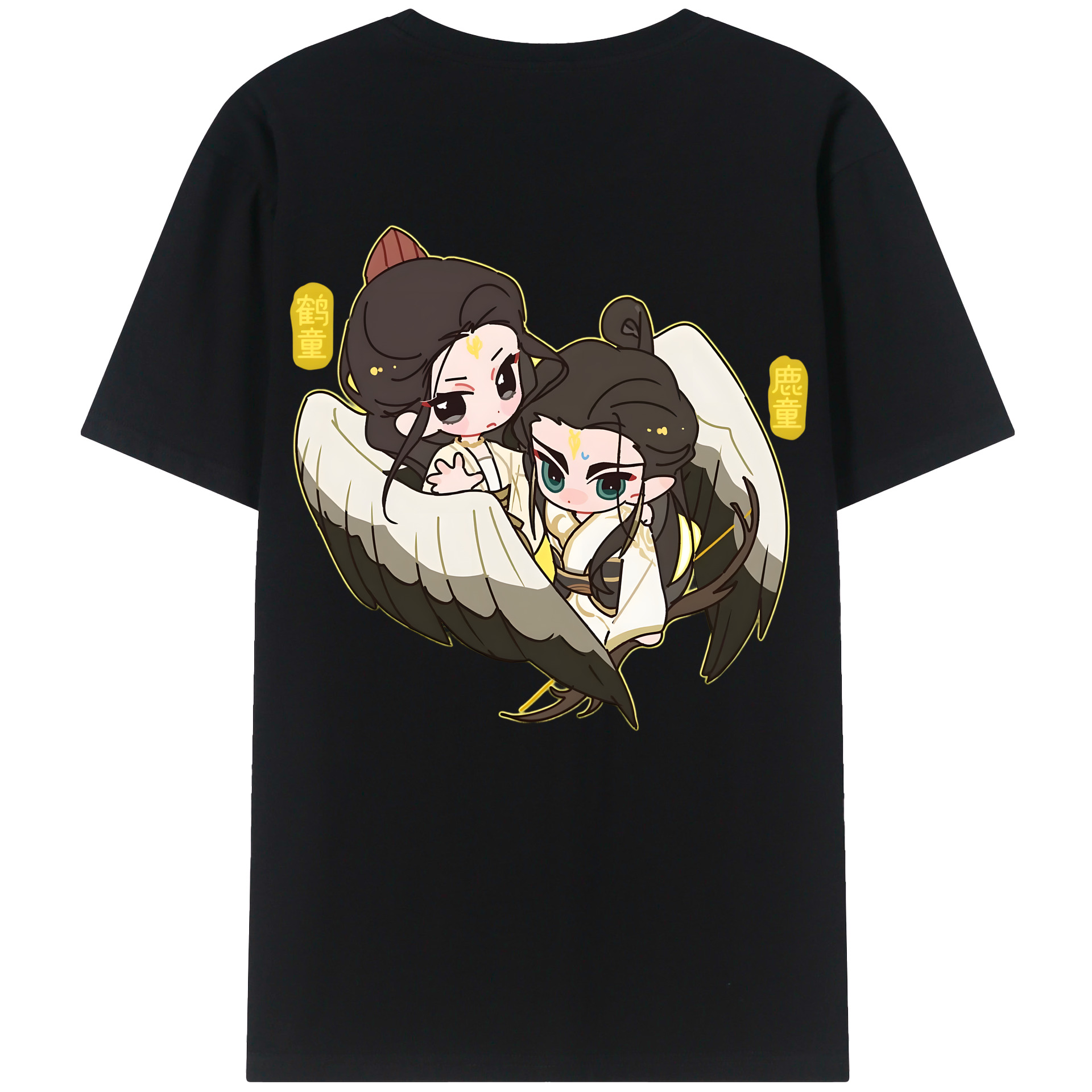 （画像用） Ne Zha 2 ナタ 魔童の大暴れ レディース半袖Tシャツ(バックプリント)