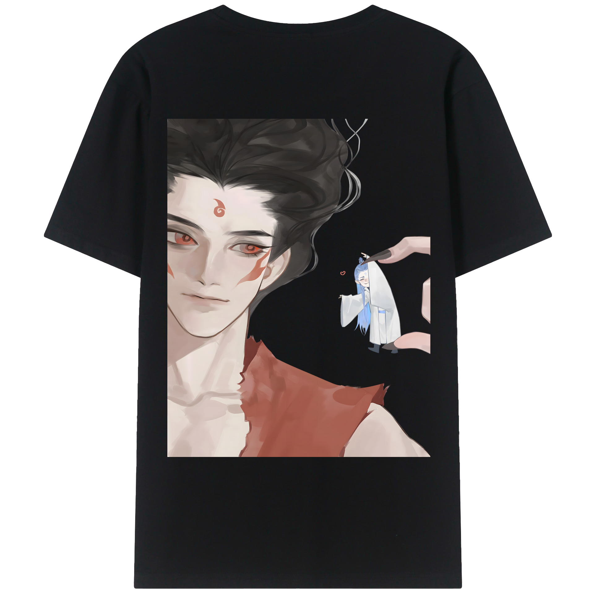 （画像用） Ne Zha 2 ナタ 魔童の大暴れ レディース半袖Tシャツ(バックプリント)