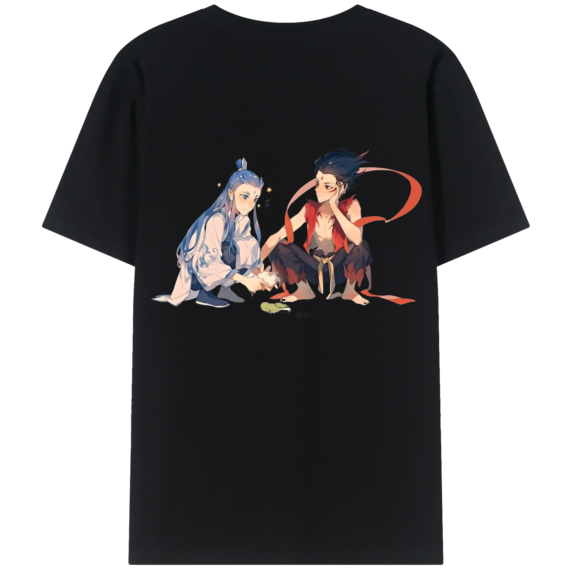 （画像用） Ne Zha 2 ナタ 魔童の大暴れ レディース半袖Tシャツ(バックプリント)