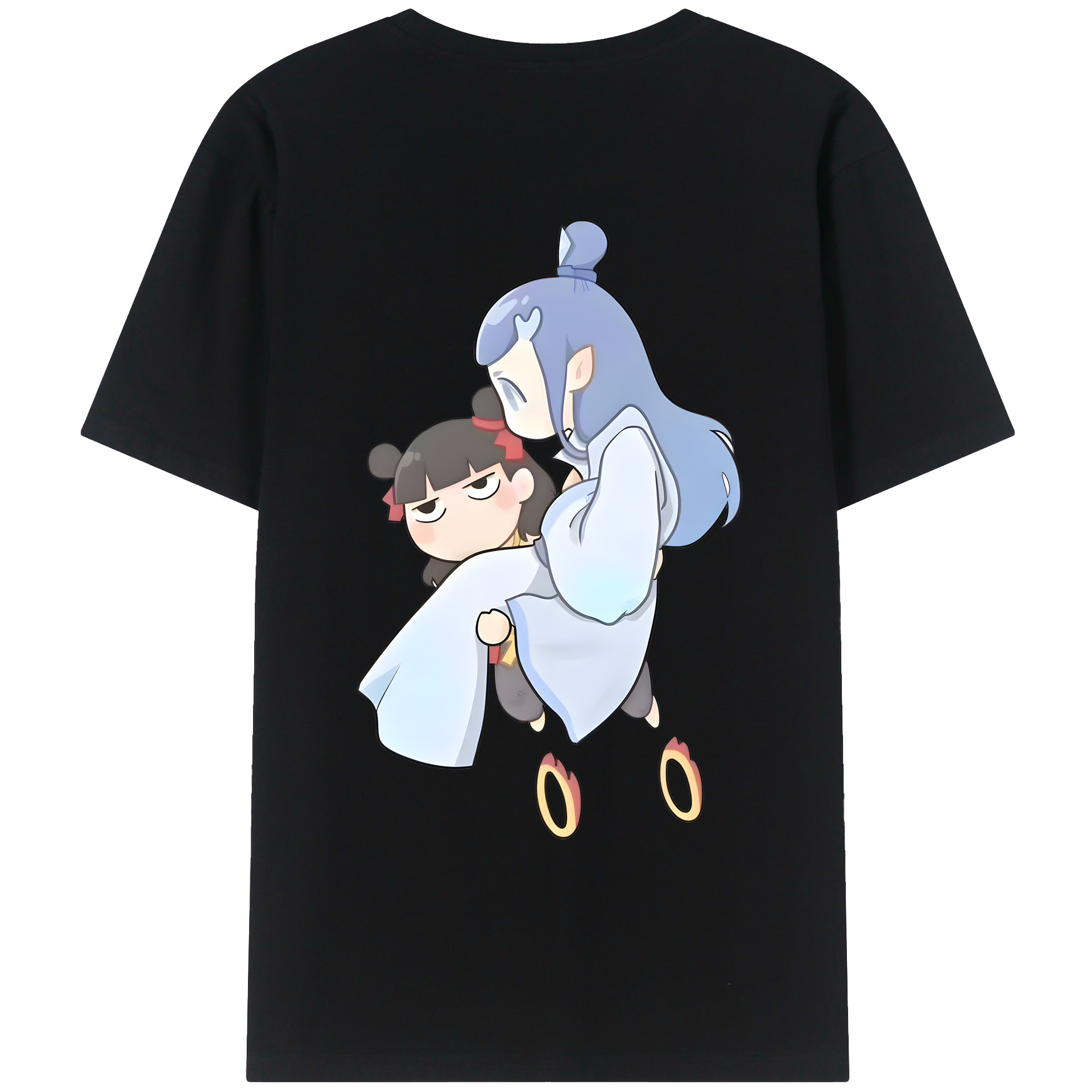 （画像用） Ne Zha 2 ナタ 魔童の大暴れ レディース半袖Tシャツ(バックプリント)
