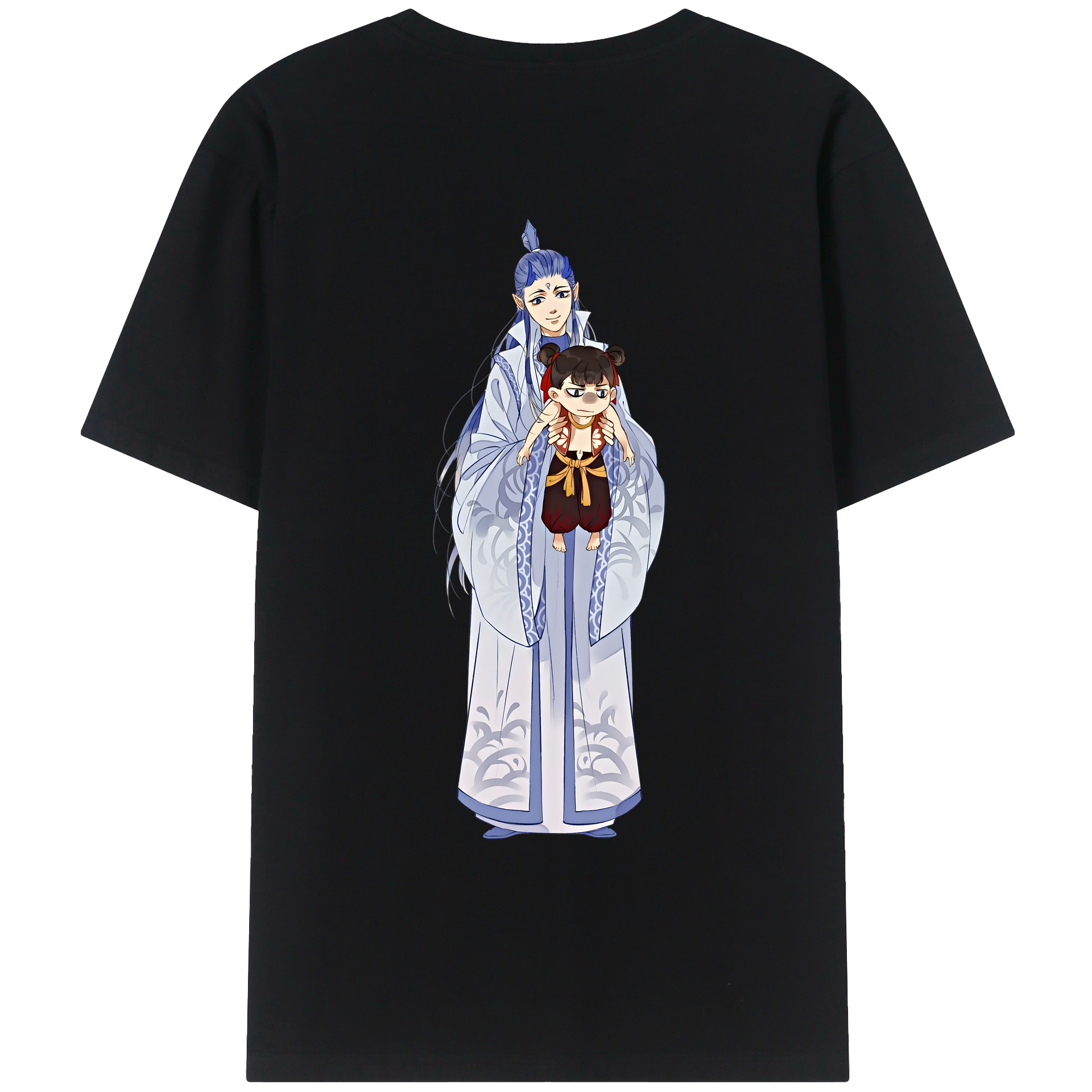 （画像用） Ne Zha 2 ナタ 魔童の大暴れ レディース半袖Tシャツ(バックプリント)