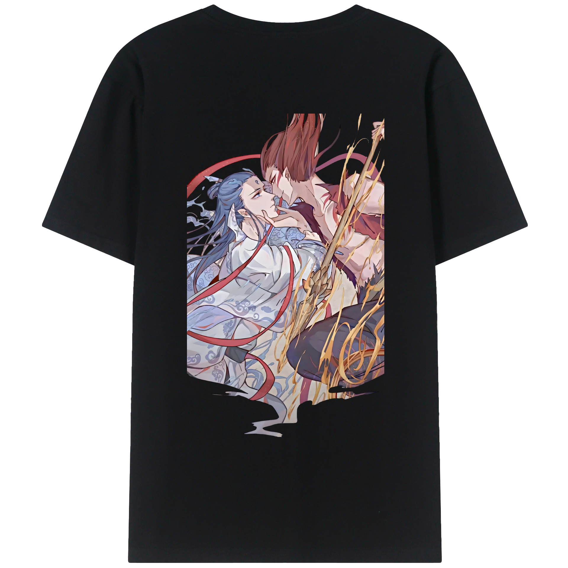 （画像用） Ne Zha 2 ナタ 魔童の大暴れ レディース半袖Tシャツ(バックプリント)