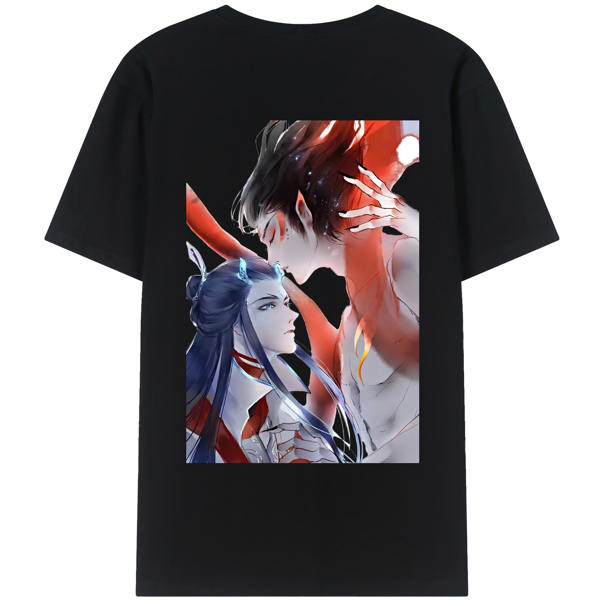 （画像用） Ne Zha 2 ナタ 魔童の大暴れ レディース半袖Tシャツ(バックプリント)