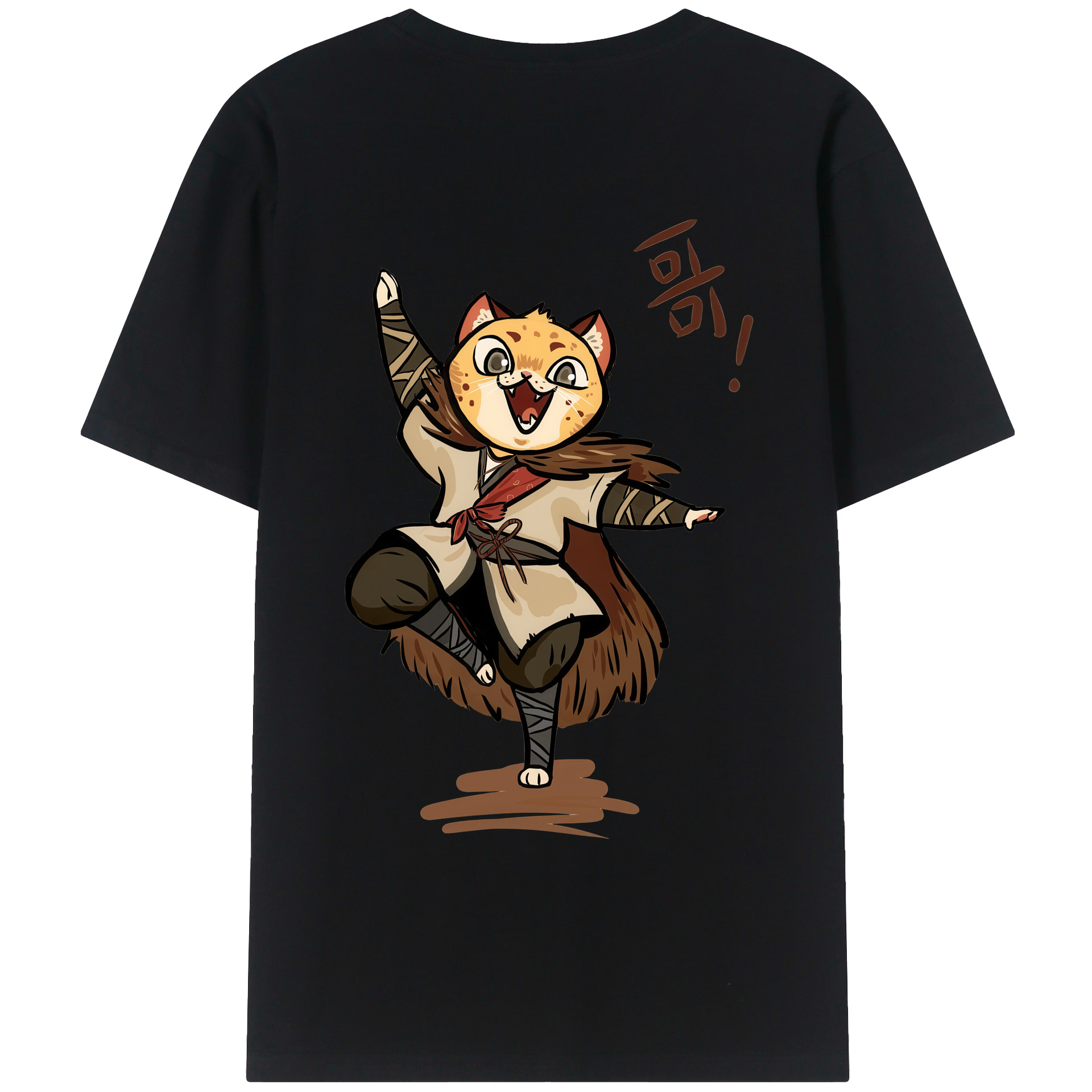 （画像用） Ne Zha 2 ナタ 魔童の大暴れ レディース半袖Tシャツ(バックプリント)