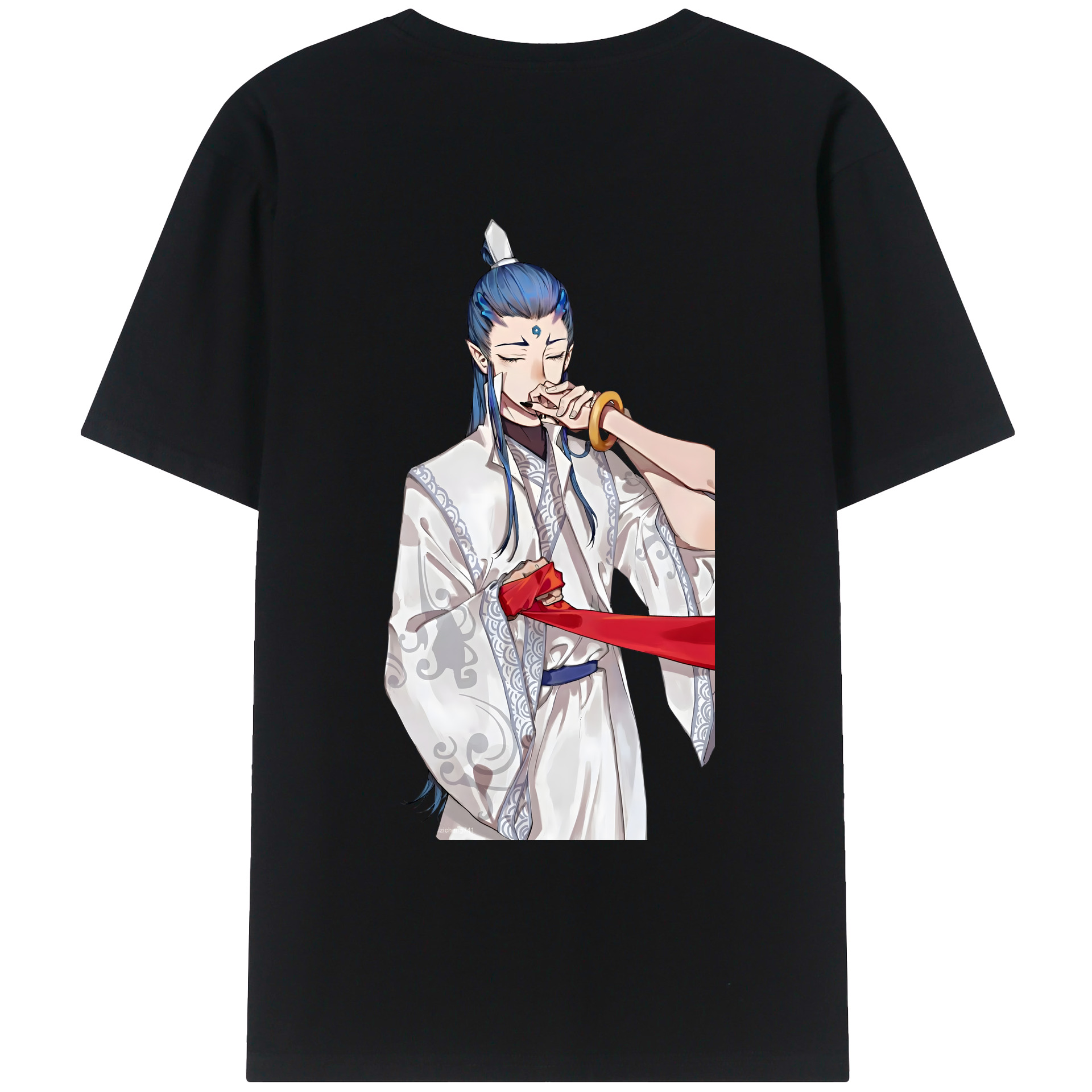 （画像用） Ne Zha 2 ナタ 魔童の大暴れ レディース半袖Tシャツ(バックプリント)