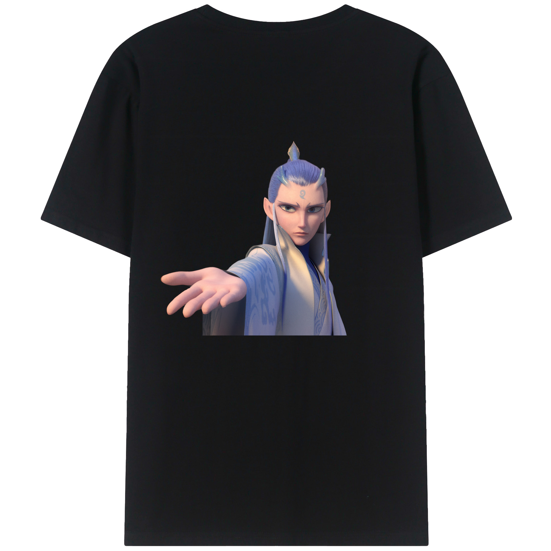 （画像用） Ne Zha 2 ナタ 魔童の大暴れ レディース半袖Tシャツ(バックプリント)