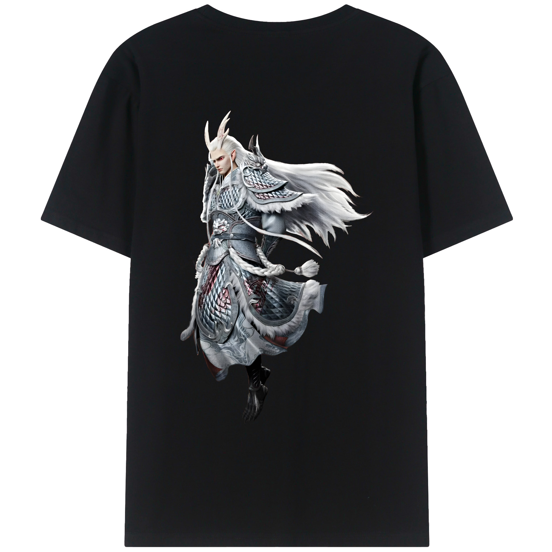（画像用） Ne Zha 2 ナタ 魔童の大暴れ レディース半袖Tシャツ(バックプリント)