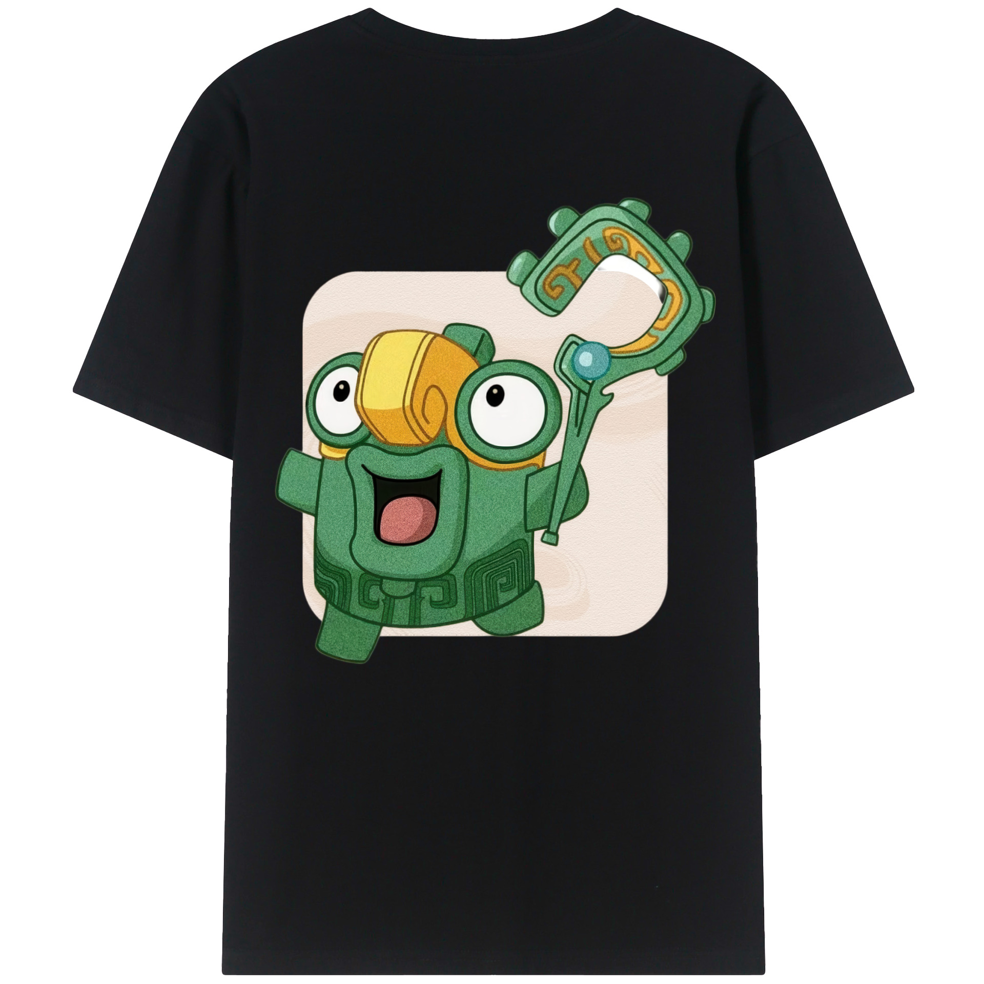 （画像用） Ne Zha 2 ナタ 魔童の大暴れ レディース半袖Tシャツ(バックプリント)
