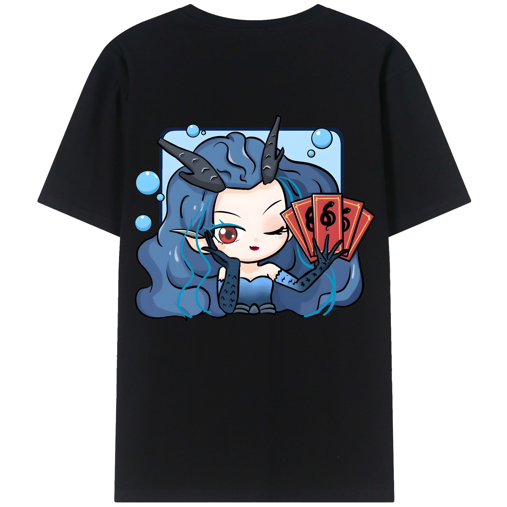 （画像用） Ne Zha 2 ナタ 魔童の大暴れ レディース半袖Tシャツ(バックプリント)