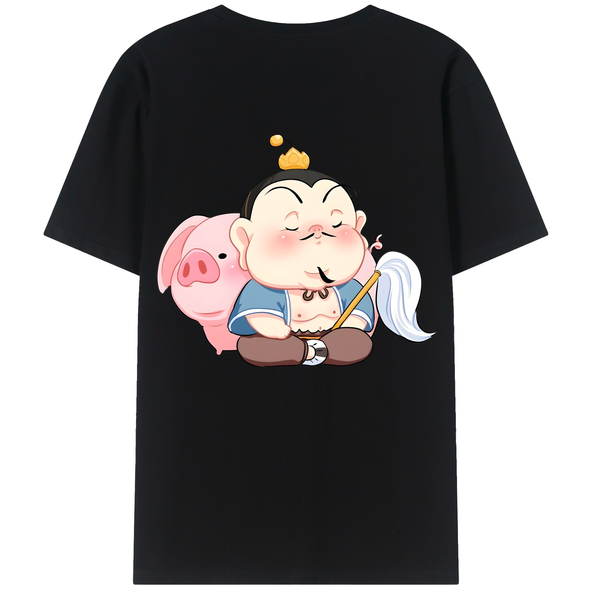（画像用） Ne Zha 2 ナタ 魔童の大暴れ レディース半袖Tシャツ(バックプリント)
