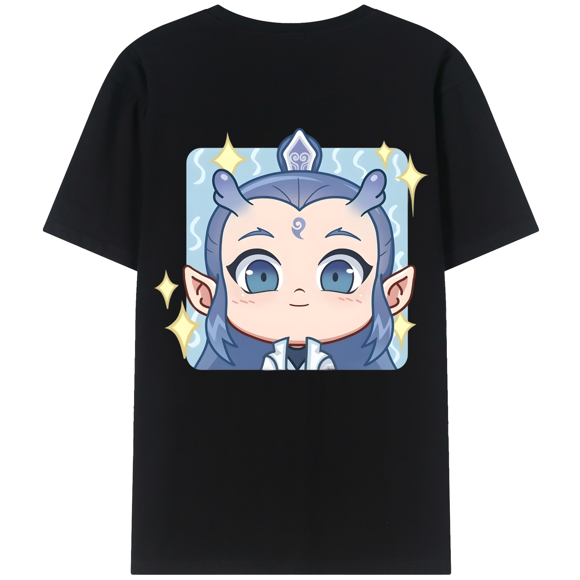 （画像用） Ne Zha 2 ナタ 魔童の大暴れ レディース半袖Tシャツ(バックプリント)