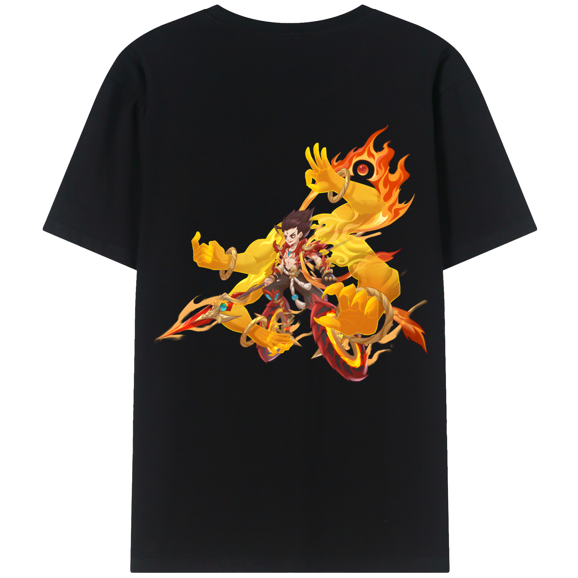 （画像用） Ne Zha 2 ナタ 魔童の大暴れ レディース半袖Tシャツ(バックプリント)