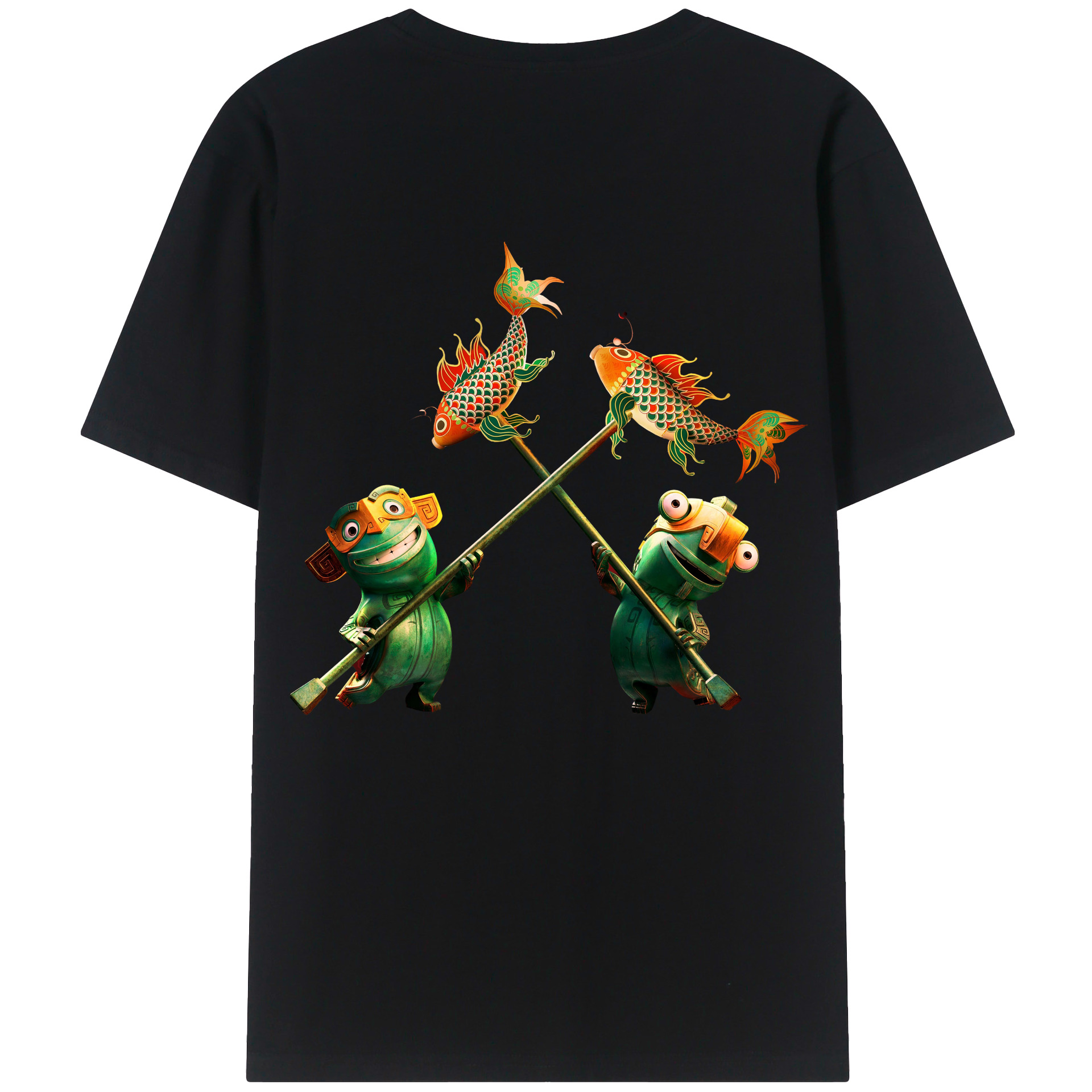 （画像用） Ne Zha 2 ナタ 魔童の大暴れ レディース半袖Tシャツ(バックプリント)