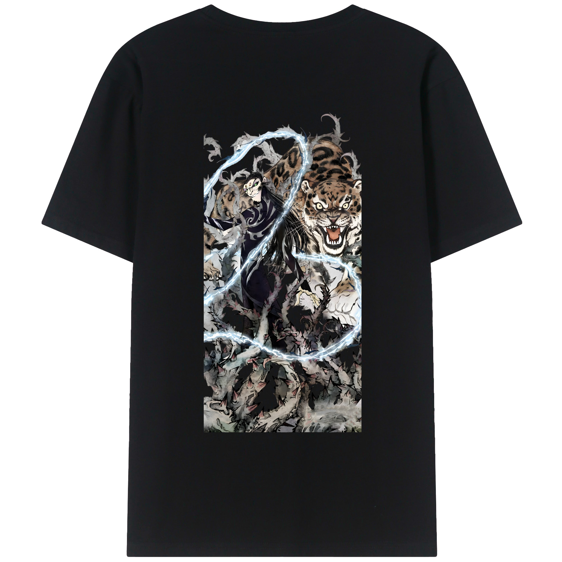（画像用） Ne Zha 2 ナタ 魔童の大暴れ レディース半袖Tシャツ(バックプリント)