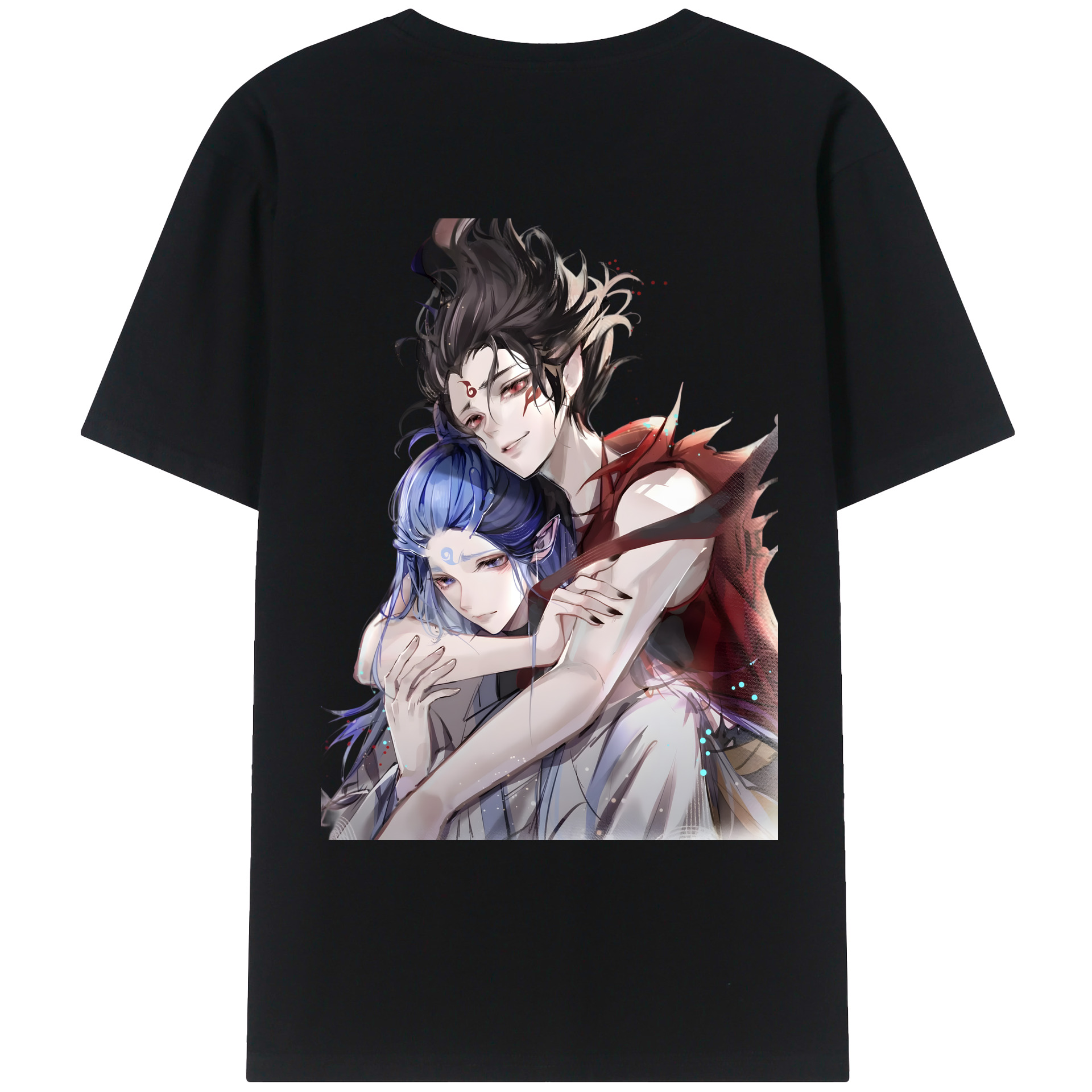 （画像用） Ne Zha 2 ナタ 魔童の大暴れ レディース半袖Tシャツ(バックプリント)