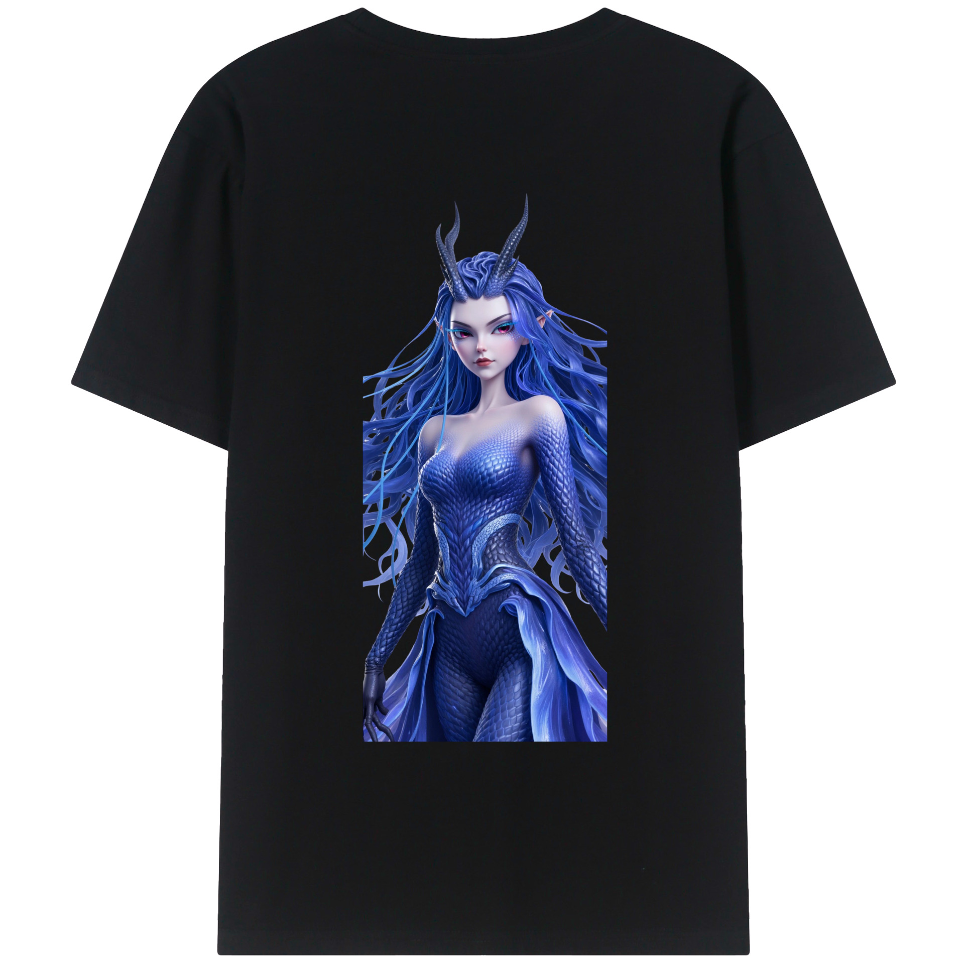 （画像用） Ne Zha 2 ナタ 魔童の大暴れ レディース半袖Tシャツ(バックプリント)
