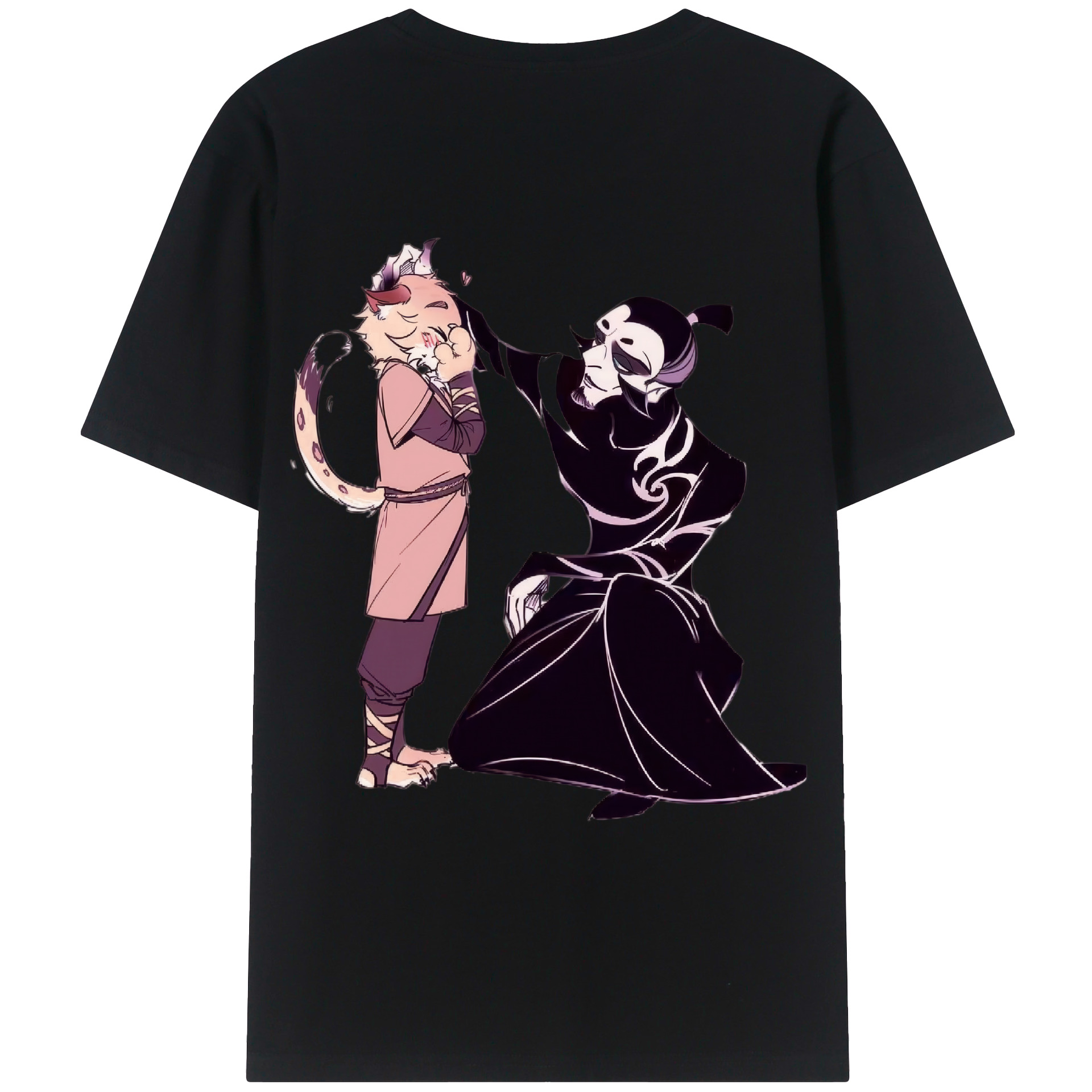 （画像用） Ne Zha 2 ナタ 魔童の大暴れ レディース半袖Tシャツ(バックプリント)