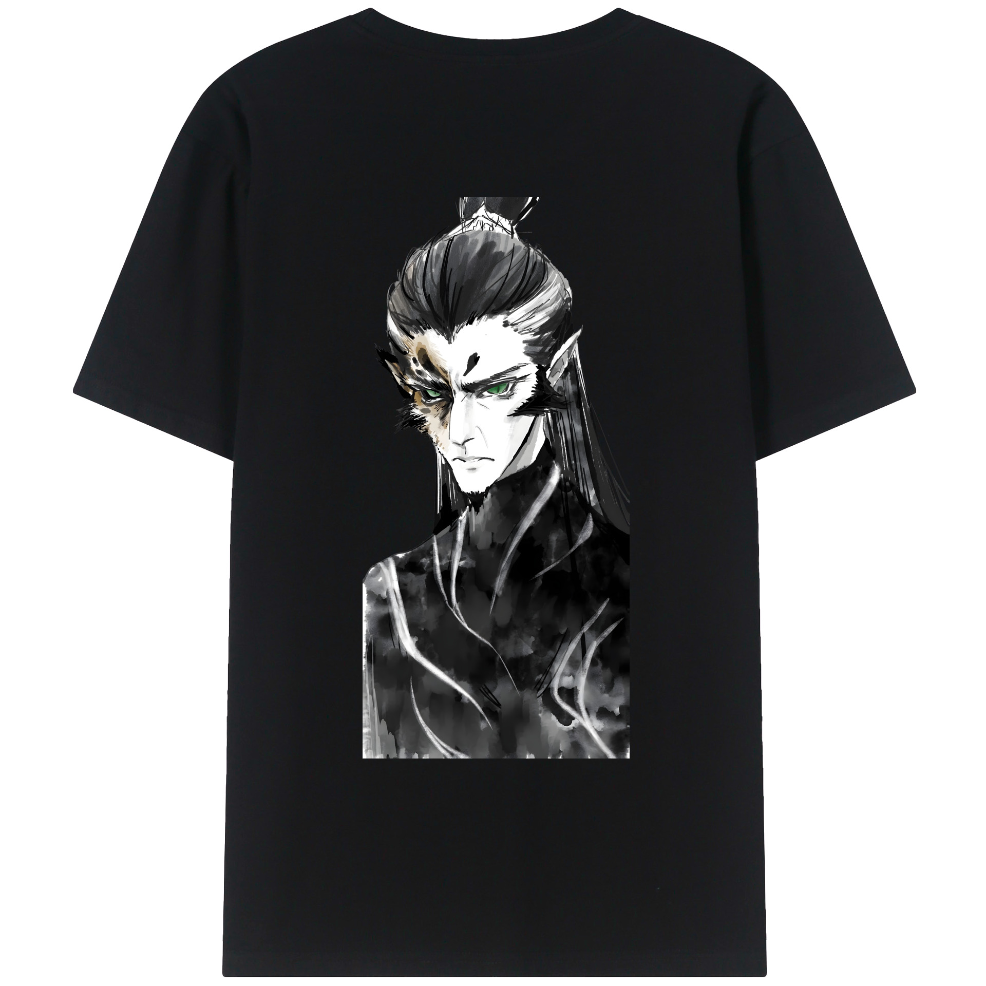 （画像用） Ne Zha 2 ナタ 魔童の大暴れ レディース半袖Tシャツ(バックプリント)