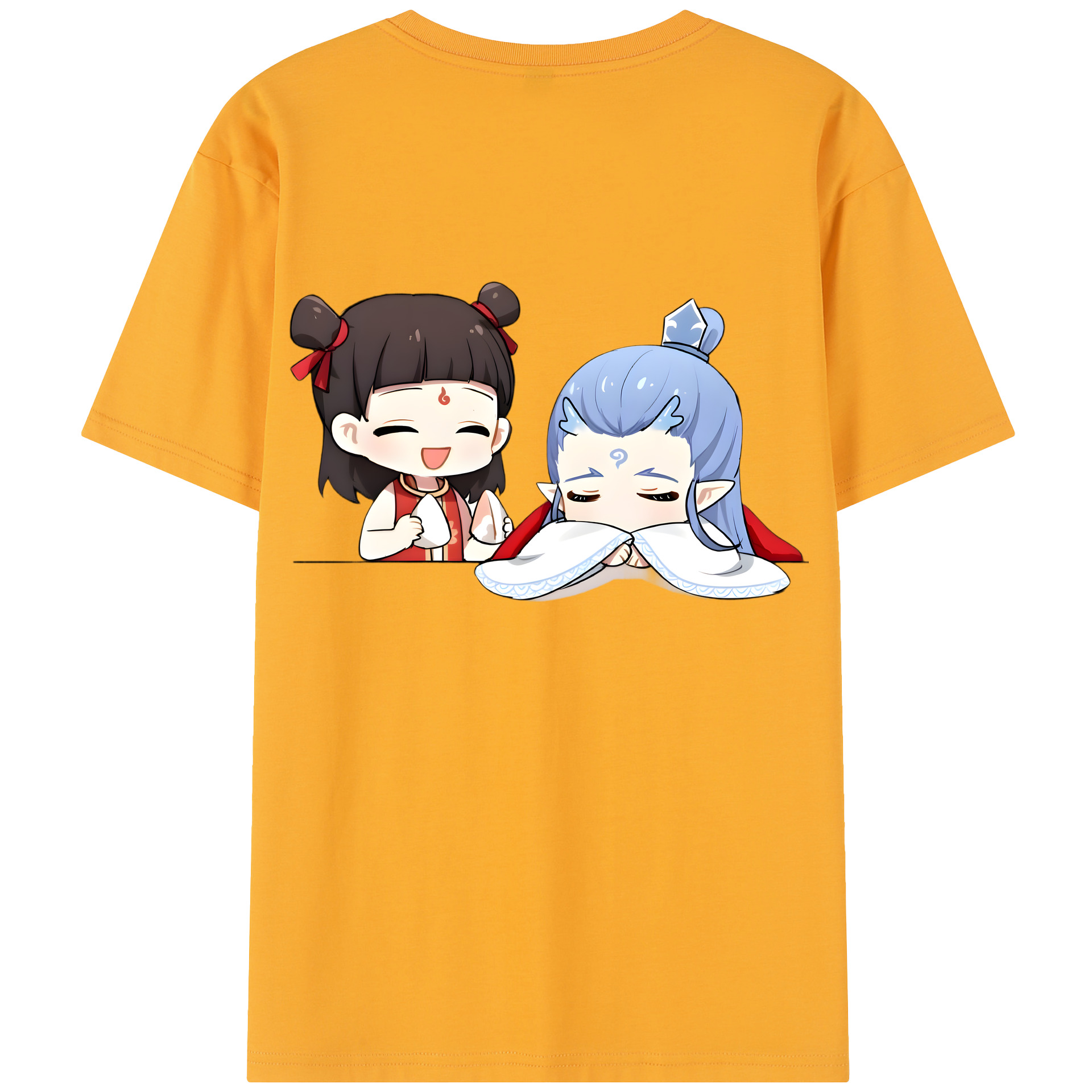 （画像用） Ne Zha 2 ナタ 魔童の大暴れ レディース半袖Tシャツ(バックプリント)