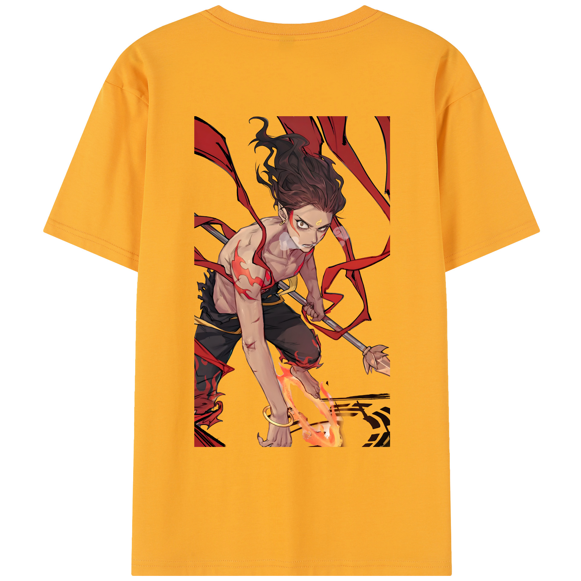 （画像用） Ne Zha 2 ナタ 魔童の大暴れ レディース半袖Tシャツ(バックプリント)
