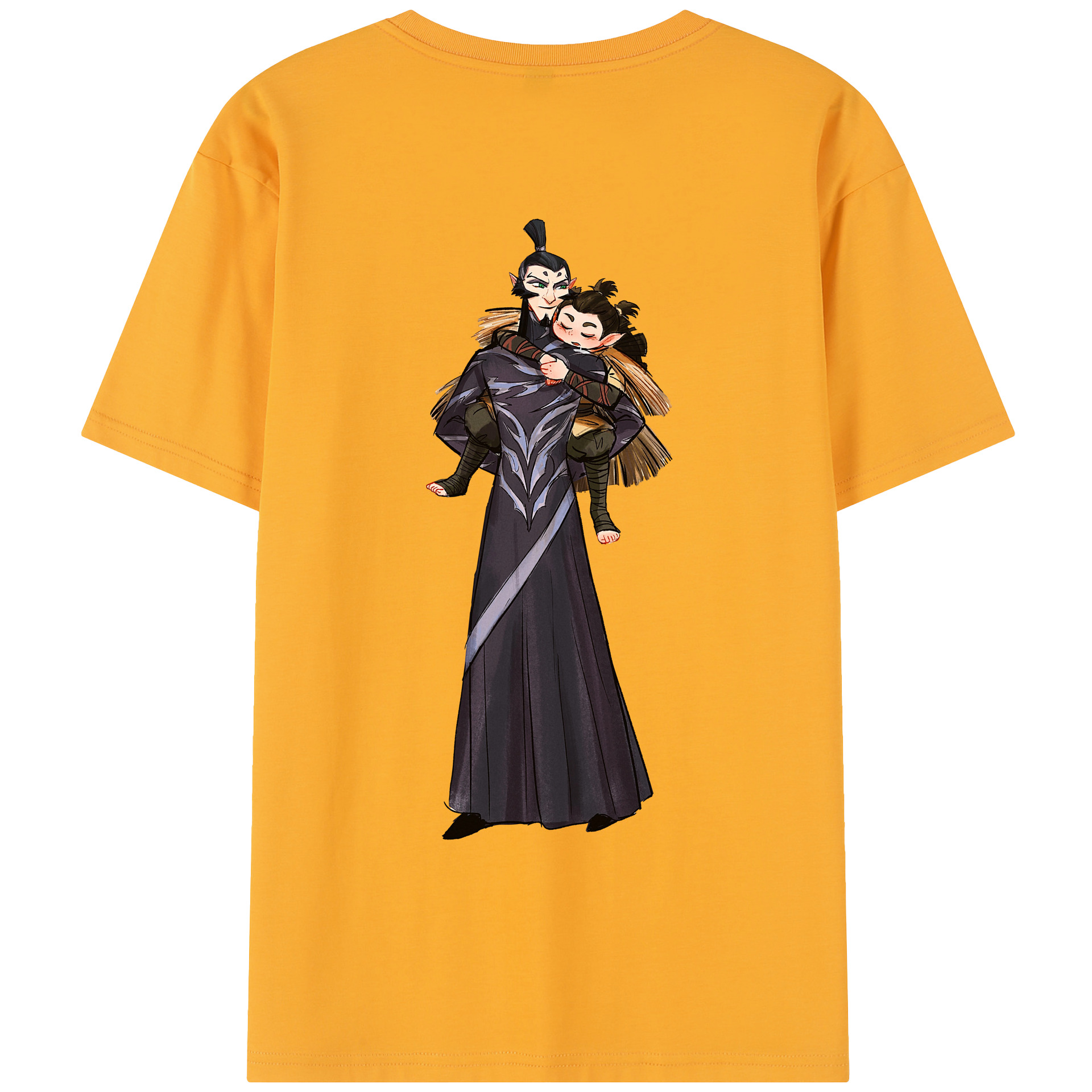 （画像用） Ne Zha 2 ナタ 魔童の大暴れ レディース半袖Tシャツ(バックプリント)