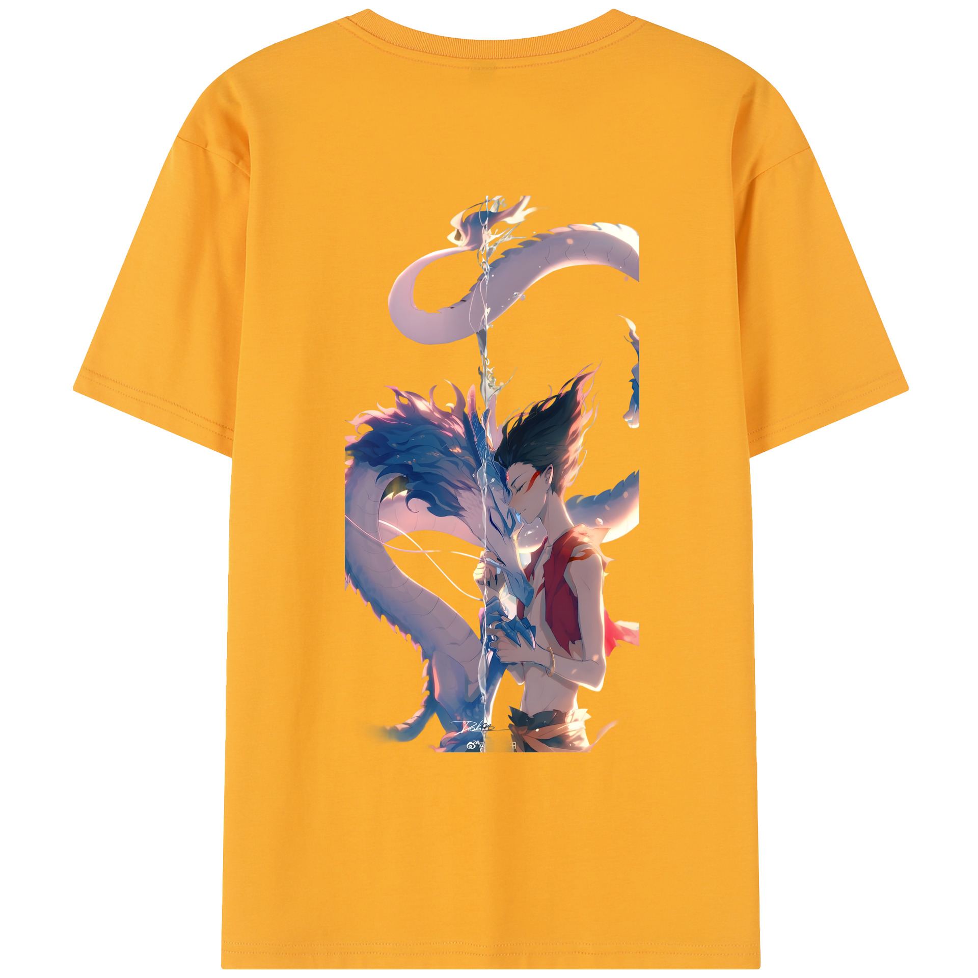 （画像用） Ne Zha 2 ナタ 魔童の大暴れ レディース半袖Tシャツ(バックプリント)