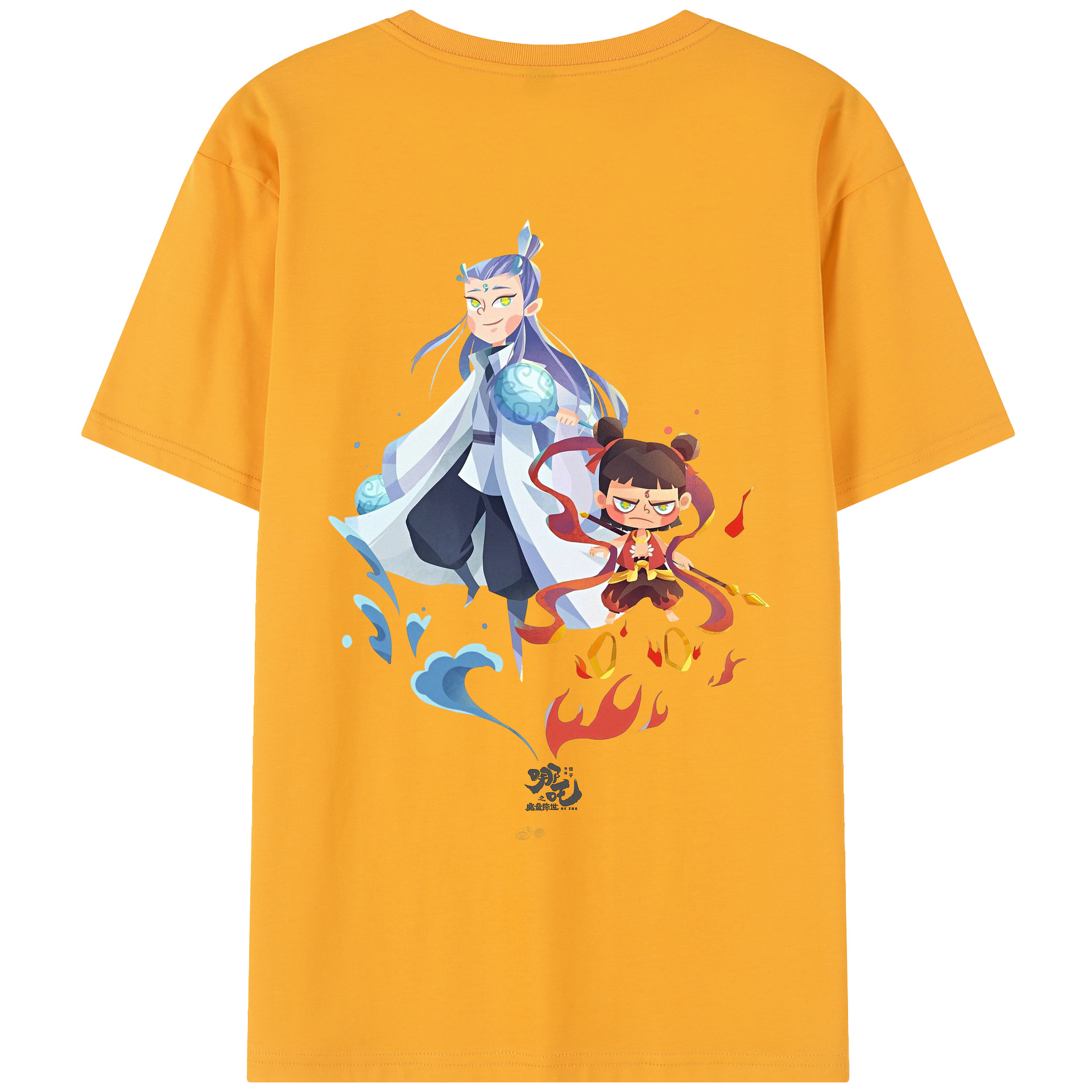 （画像用） Ne Zha 2 ナタ 魔童の大暴れ レディース半袖Tシャツ(バックプリント)