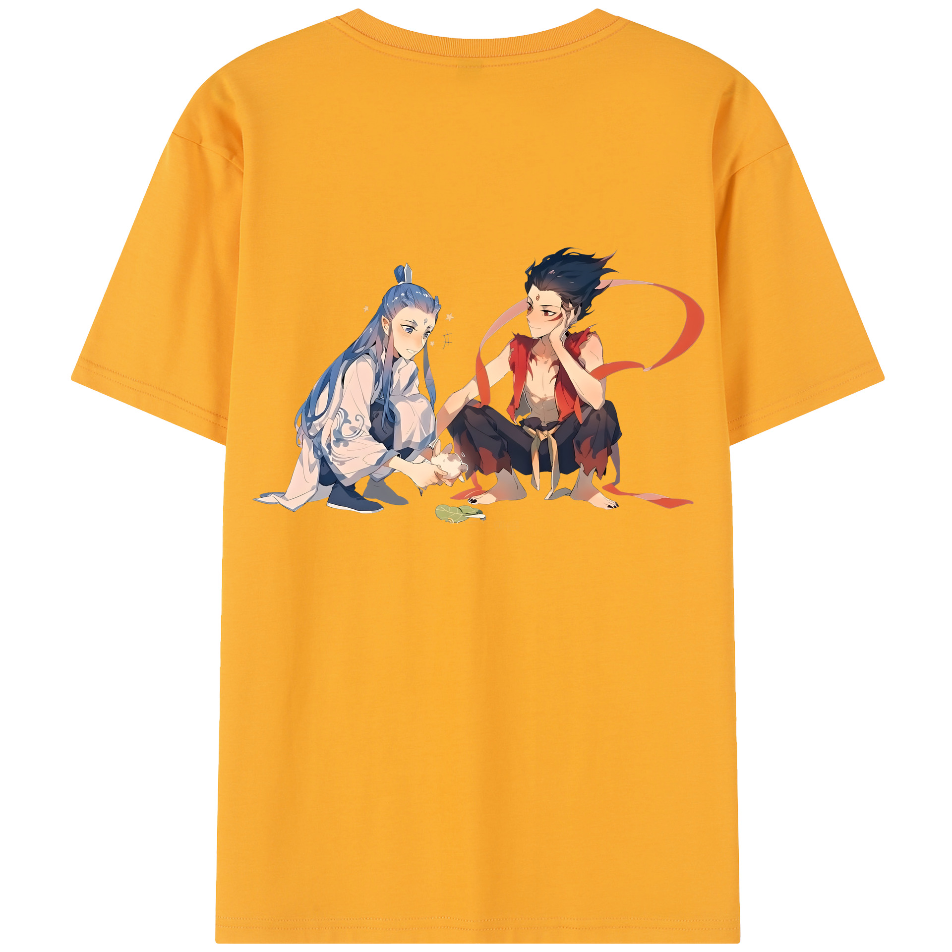 （画像用） Ne Zha 2 ナタ 魔童の大暴れ レディース半袖Tシャツ(バックプリント)