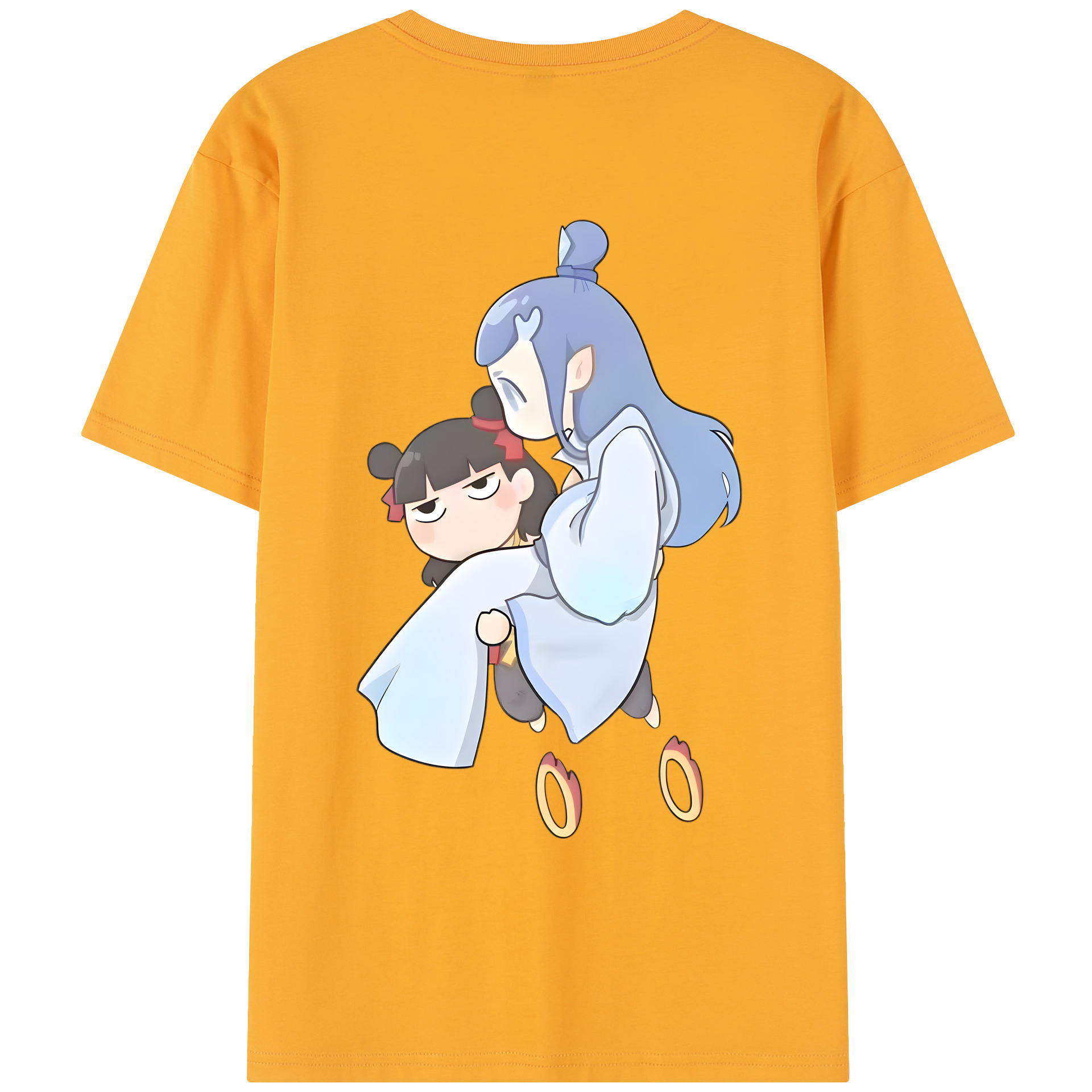（画像用） Ne Zha 2 ナタ 魔童の大暴れ レディース半袖Tシャツ(バックプリント)