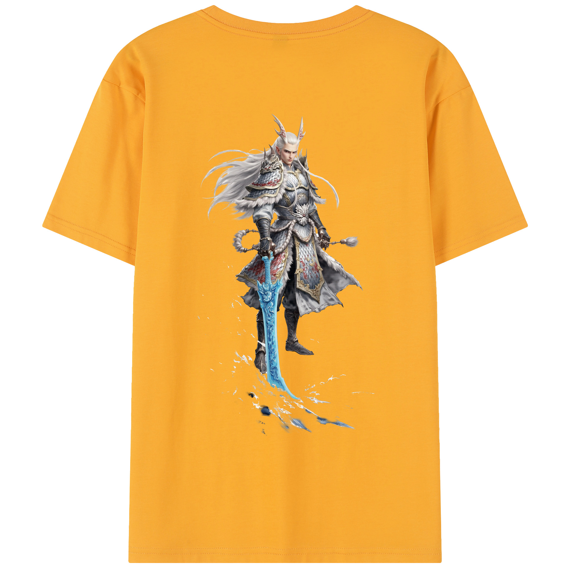 （画像用） Ne Zha 2 ナタ 魔童の大暴れ レディース半袖Tシャツ(バックプリント)