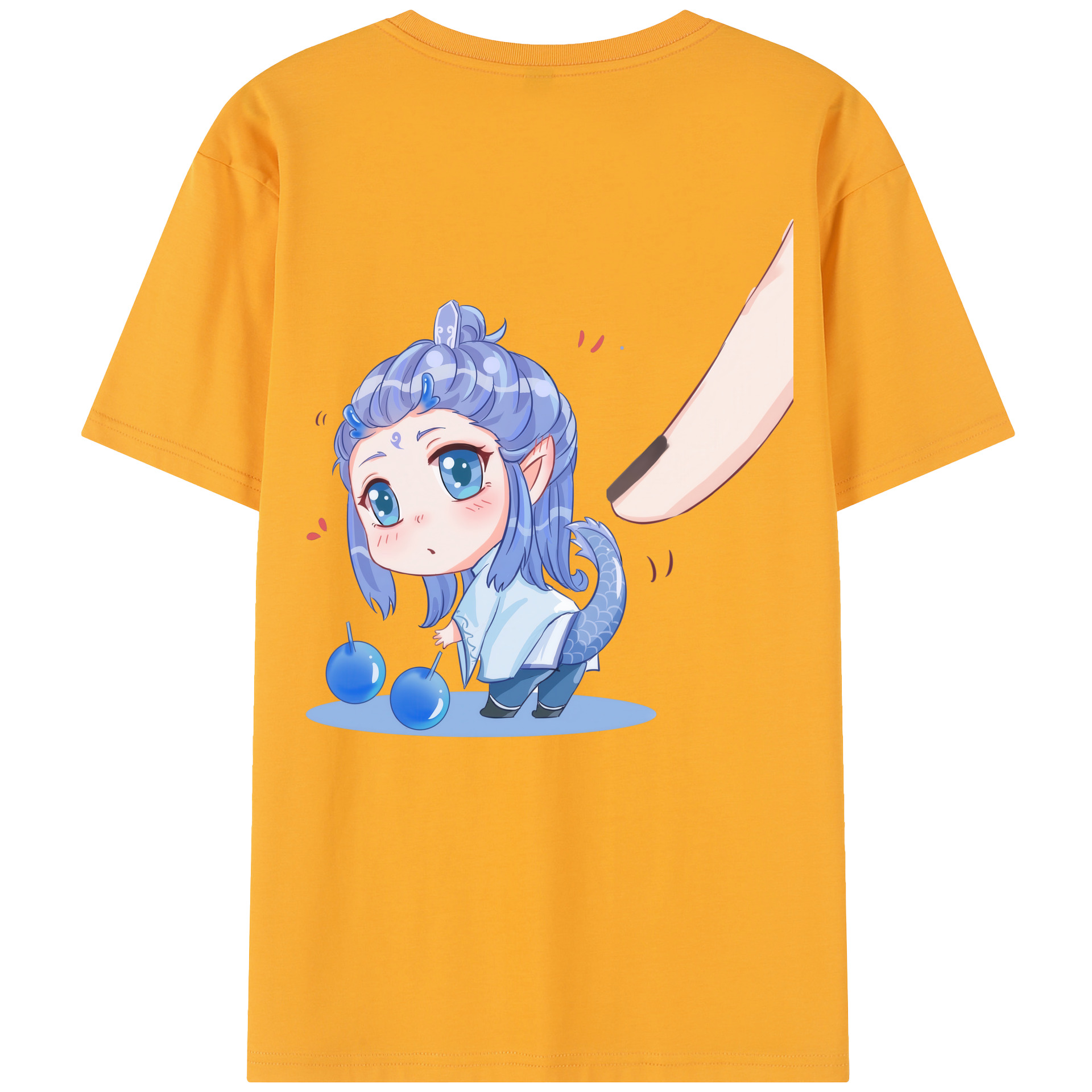 （画像用） Ne Zha 2 ナタ 魔童の大暴れ レディース半袖Tシャツ(バックプリント)