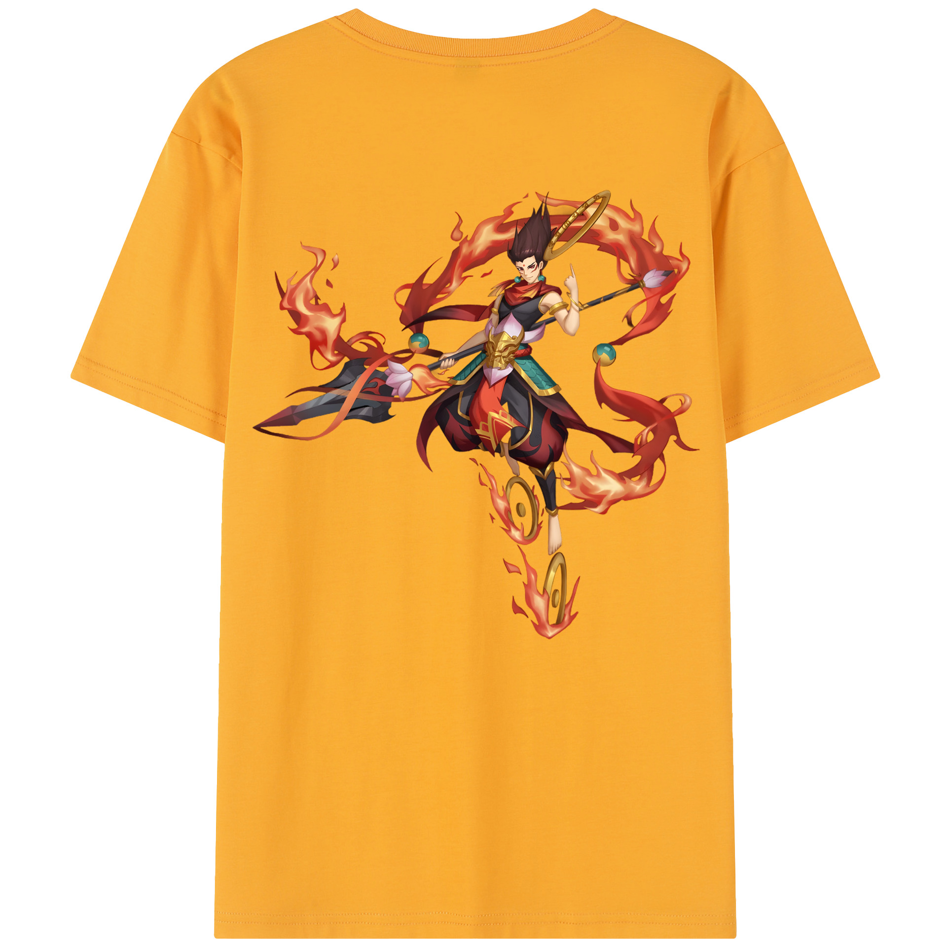 （画像用） Ne Zha 2 ナタ 魔童の大暴れ レディース半袖Tシャツ(バックプリント)
