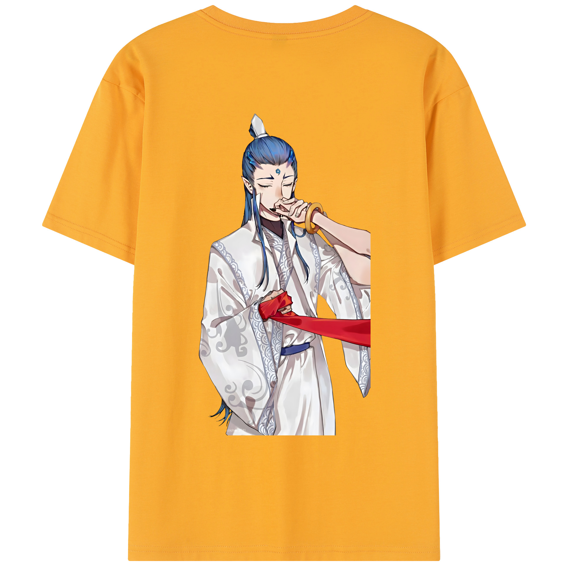 （画像用） Ne Zha 2 ナタ 魔童の大暴れ レディース半袖Tシャツ(バックプリント)