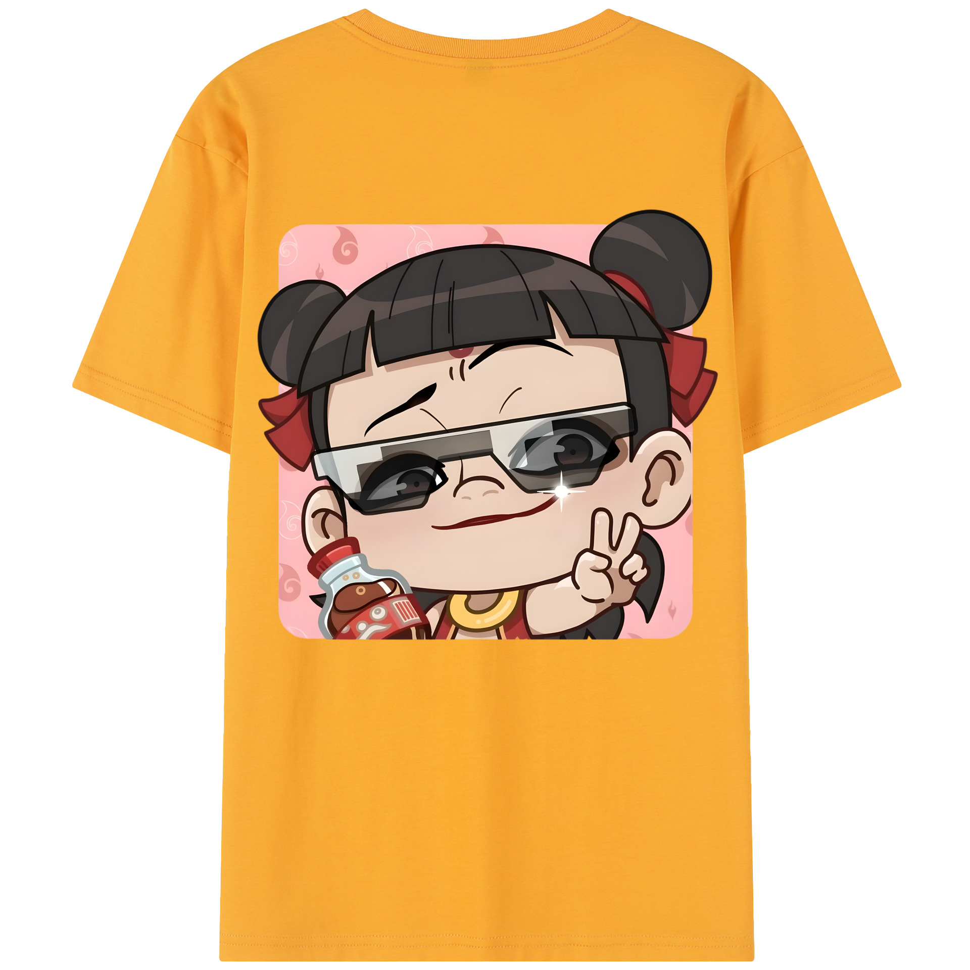 （画像用） Ne Zha 2 ナタ 魔童の大暴れ レディース半袖Tシャツ(バックプリント)