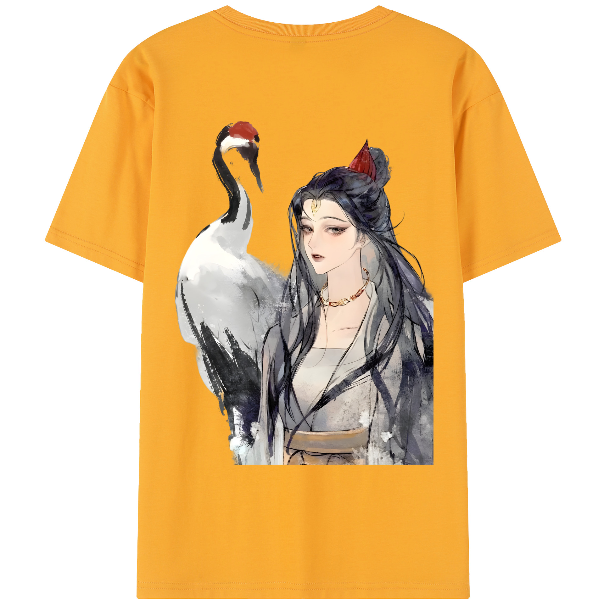 （画像用） Ne Zha 2 ナタ 魔童の大暴れ レディース半袖Tシャツ(バックプリント)