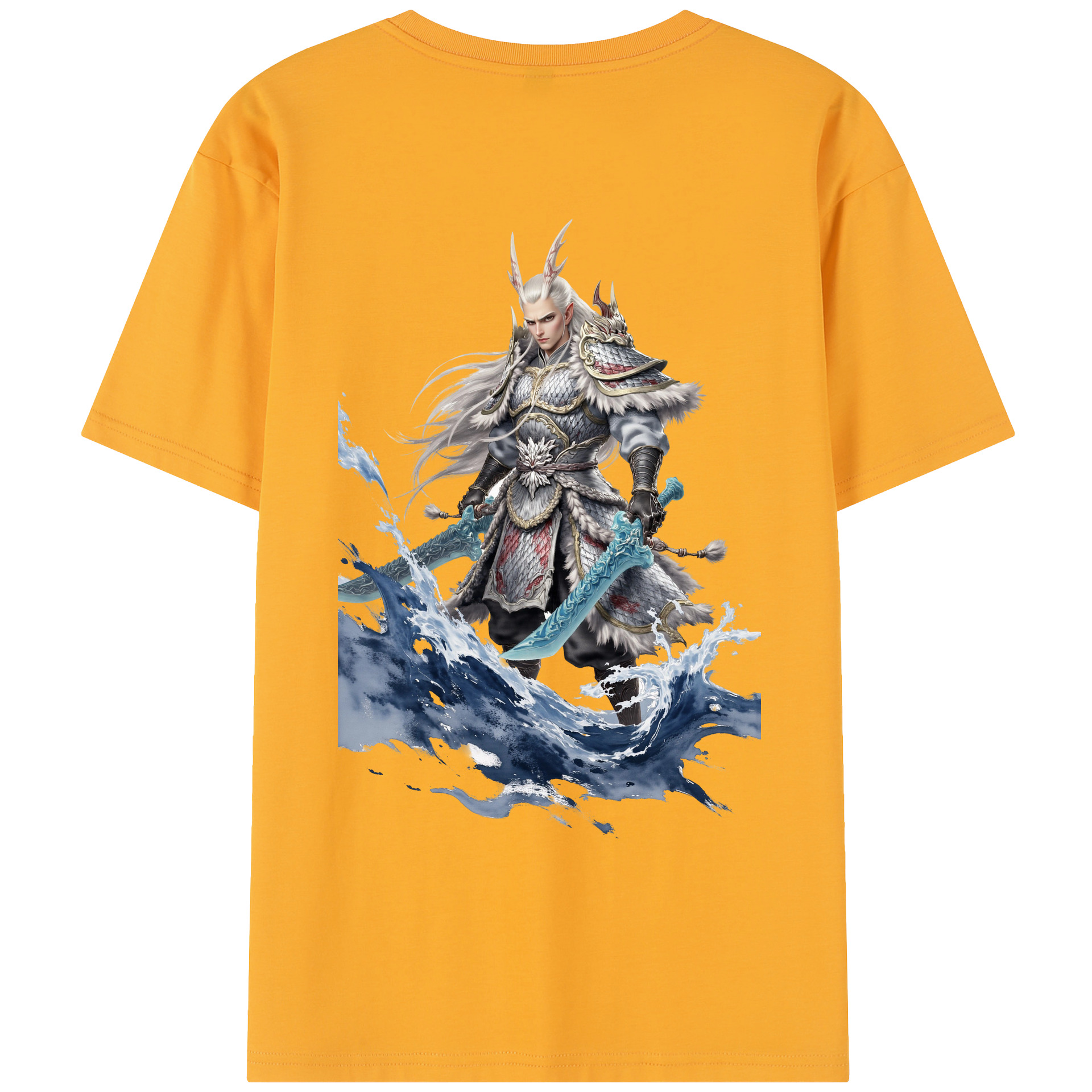 （画像用） Ne Zha 2 ナタ 魔童の大暴れ レディース半袖Tシャツ(バックプリント)